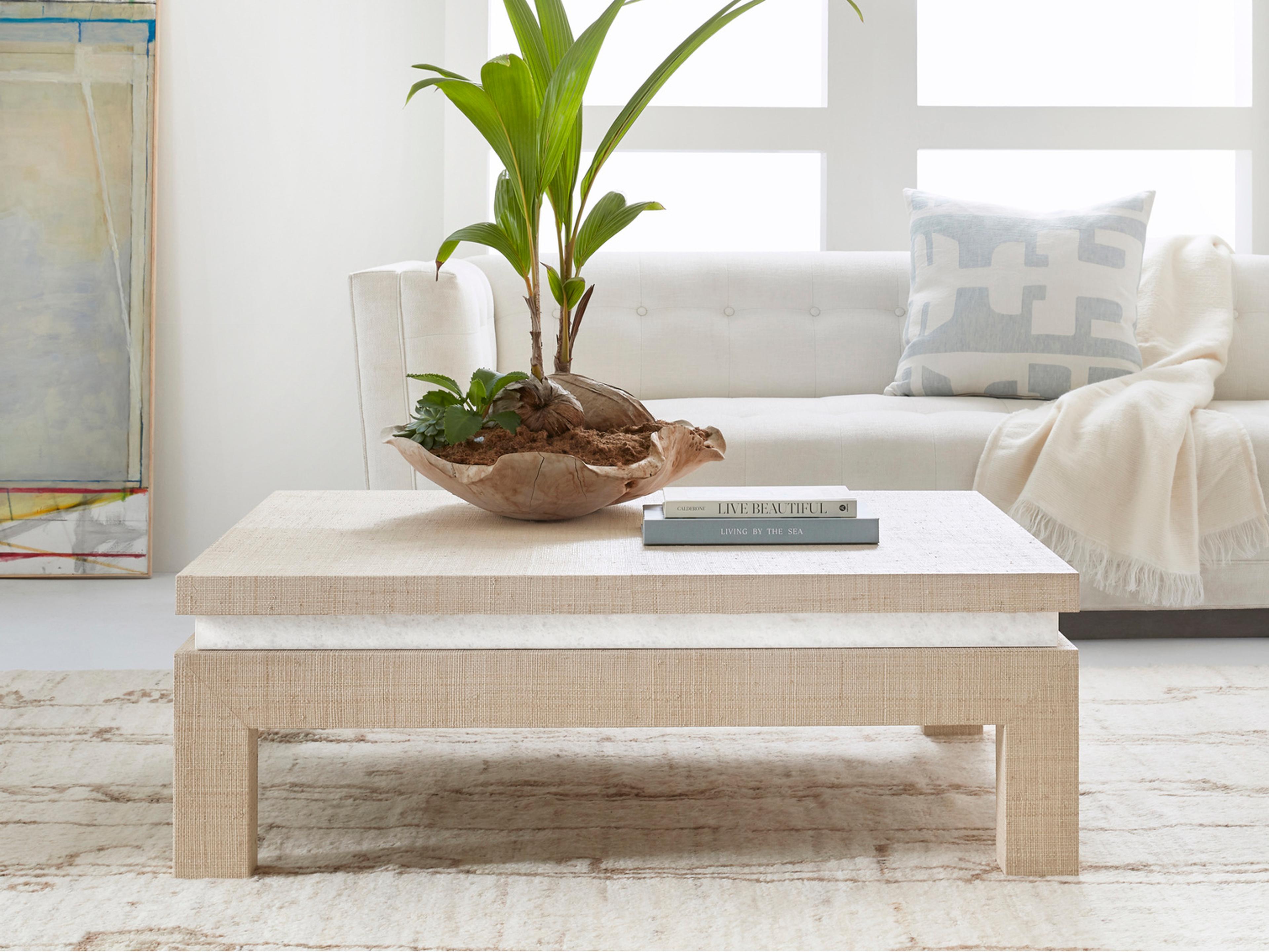 Somerset Bay Palmetto Square Stone Coffee Table