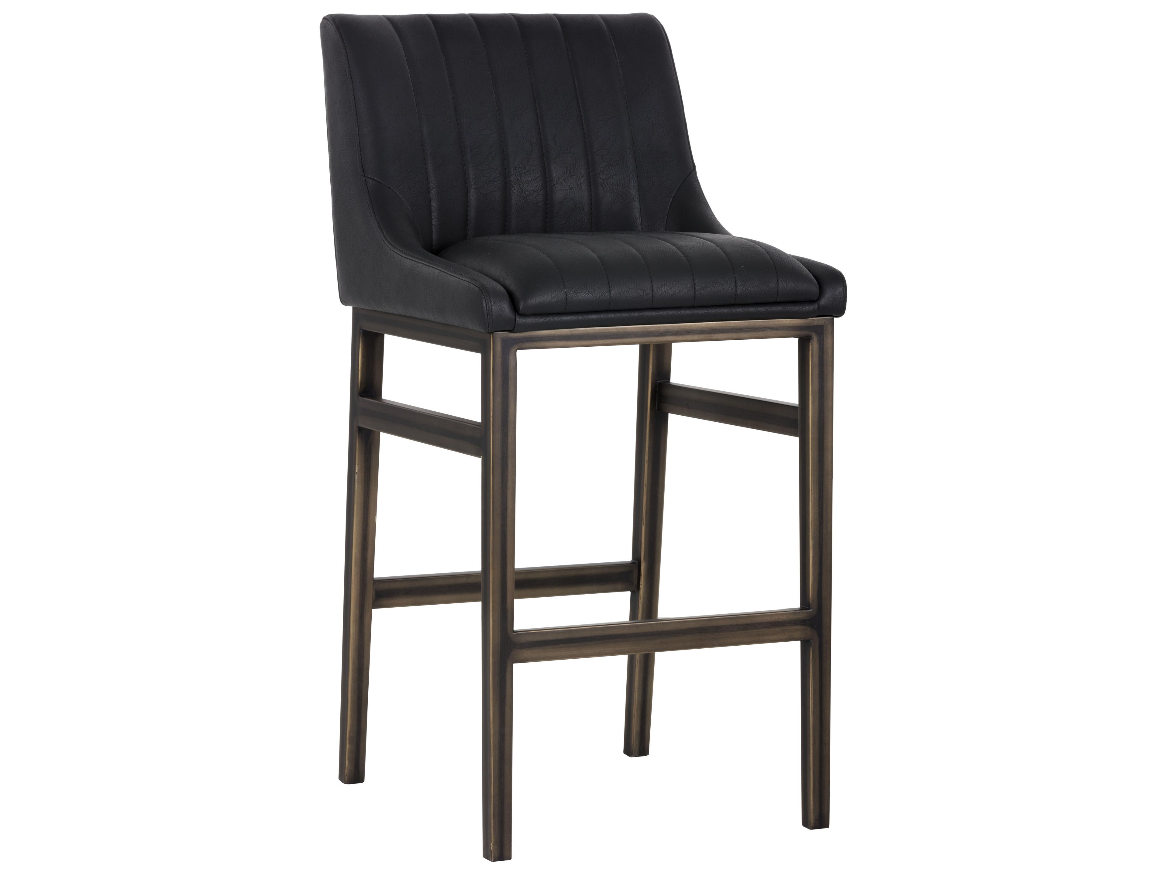 Sunpan Irongate Halden Vintage Black Rustic Bronze Bar Stool
