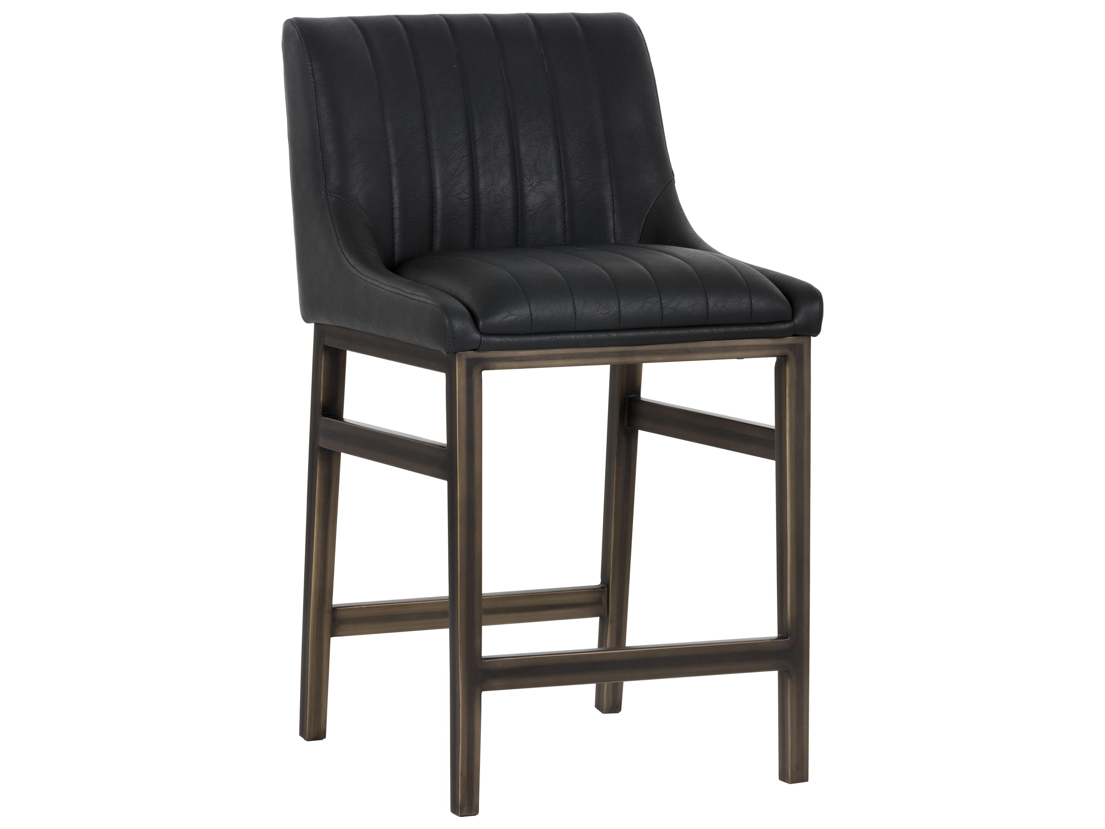 Sunpan Irongate Halden Vintage Black Rustic Bronze Counter Stool