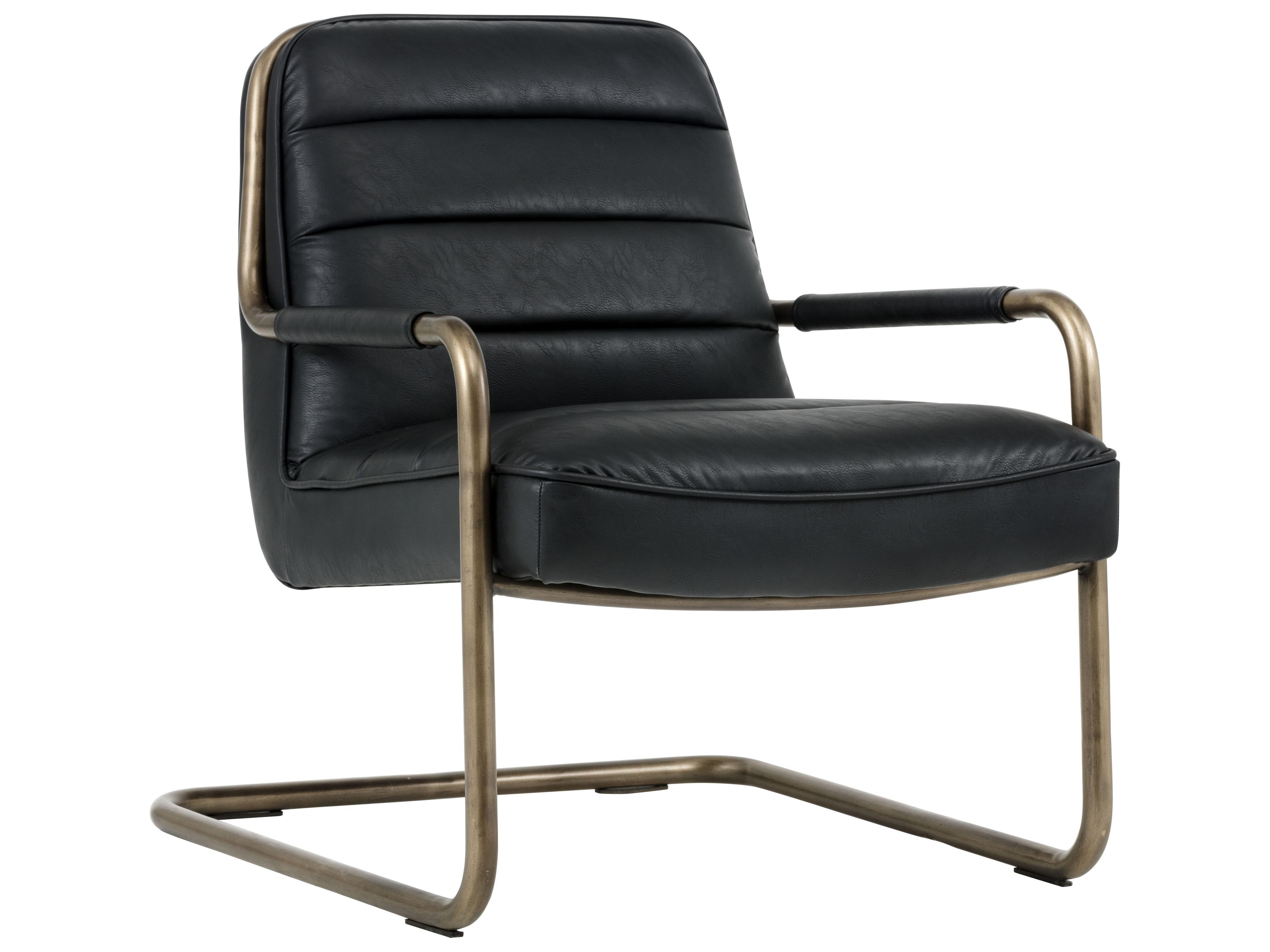 Sunpan Irongate Lincoln Black Accent Chair