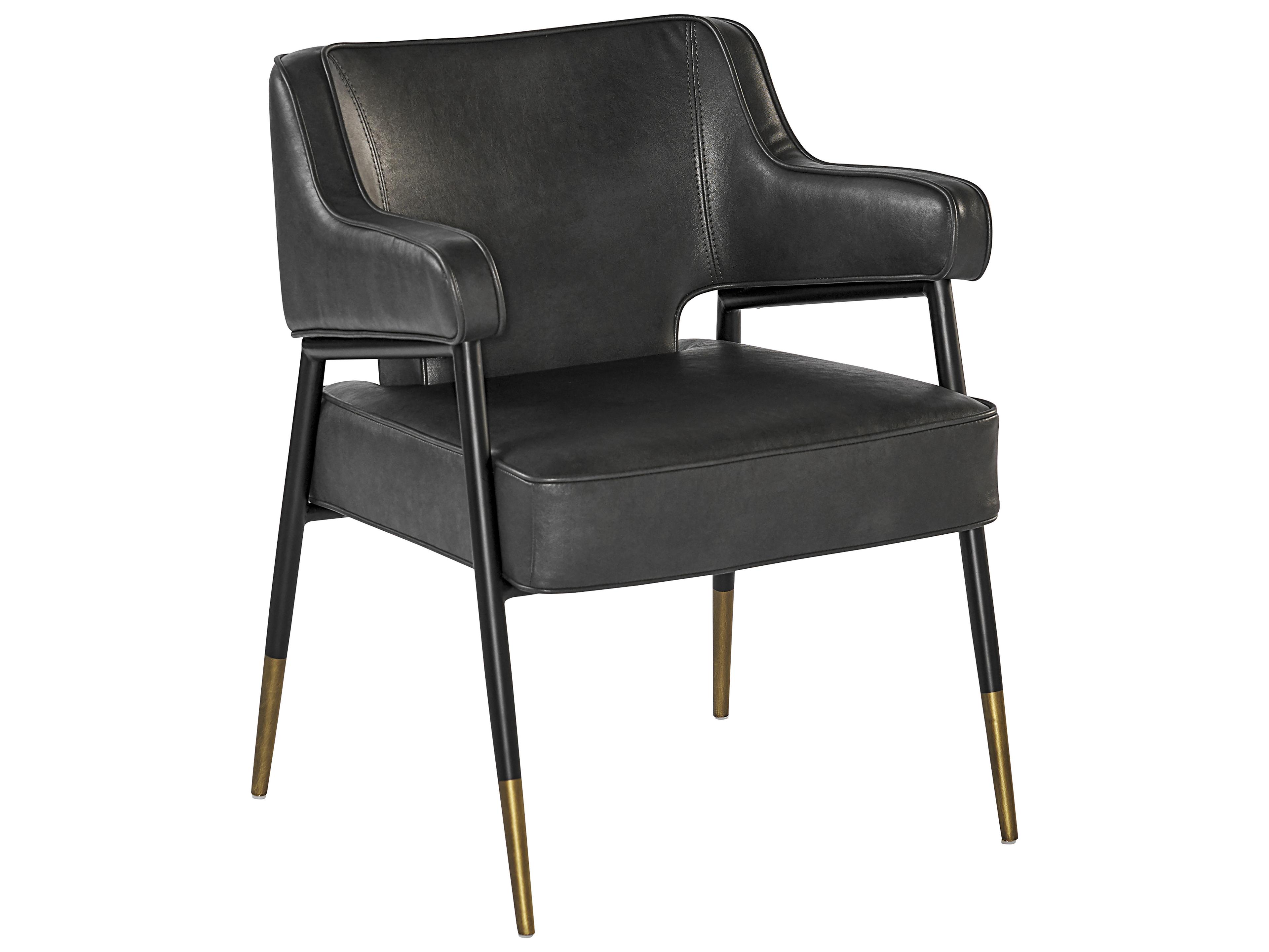 Sunpan Irongate Derome Gray Arm Dining Chair