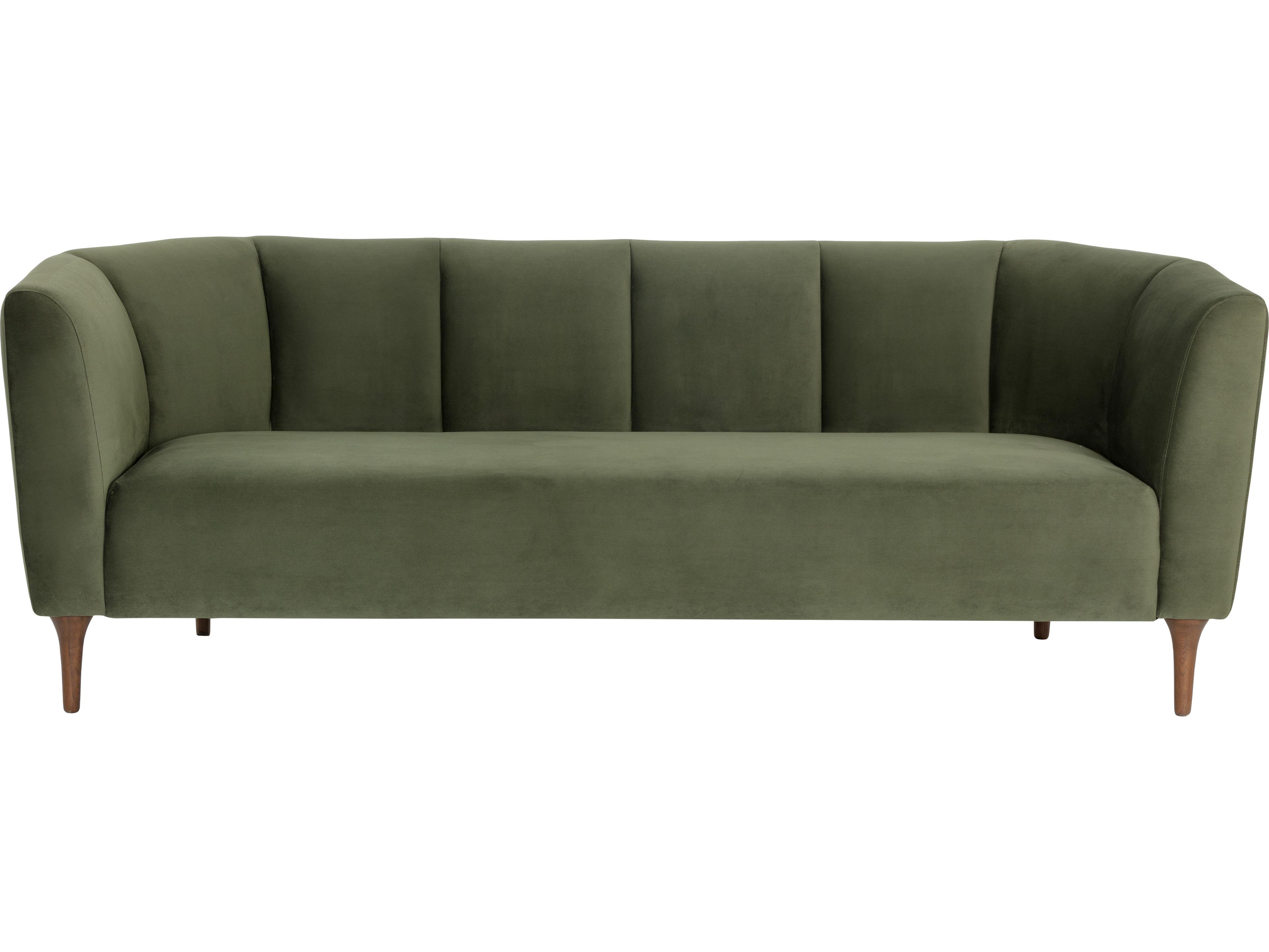 Sunpan Magnolia Evergreen Upholstered Sofa