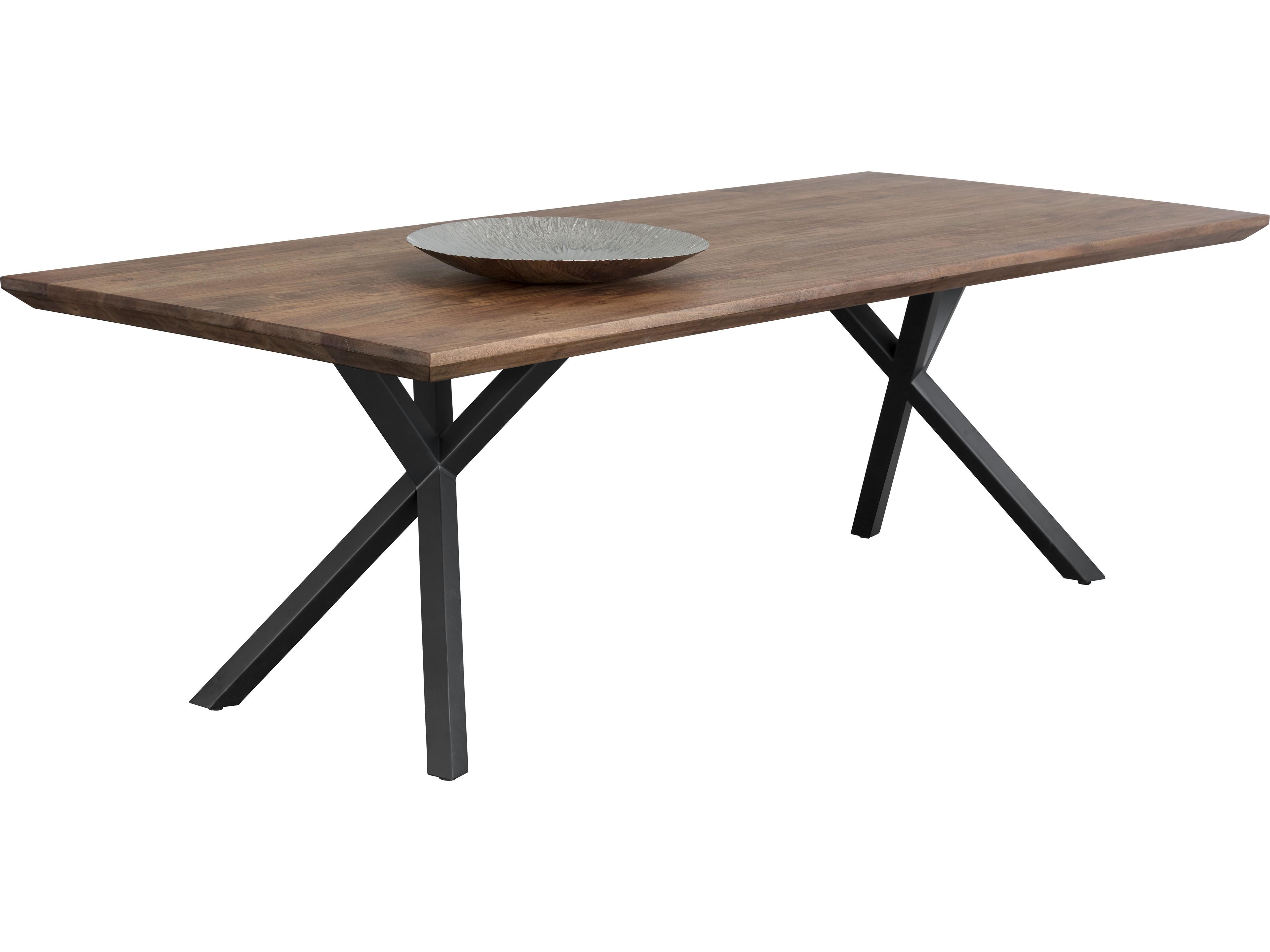 Sunpan Lark Rectangular Wood Black Dining Table