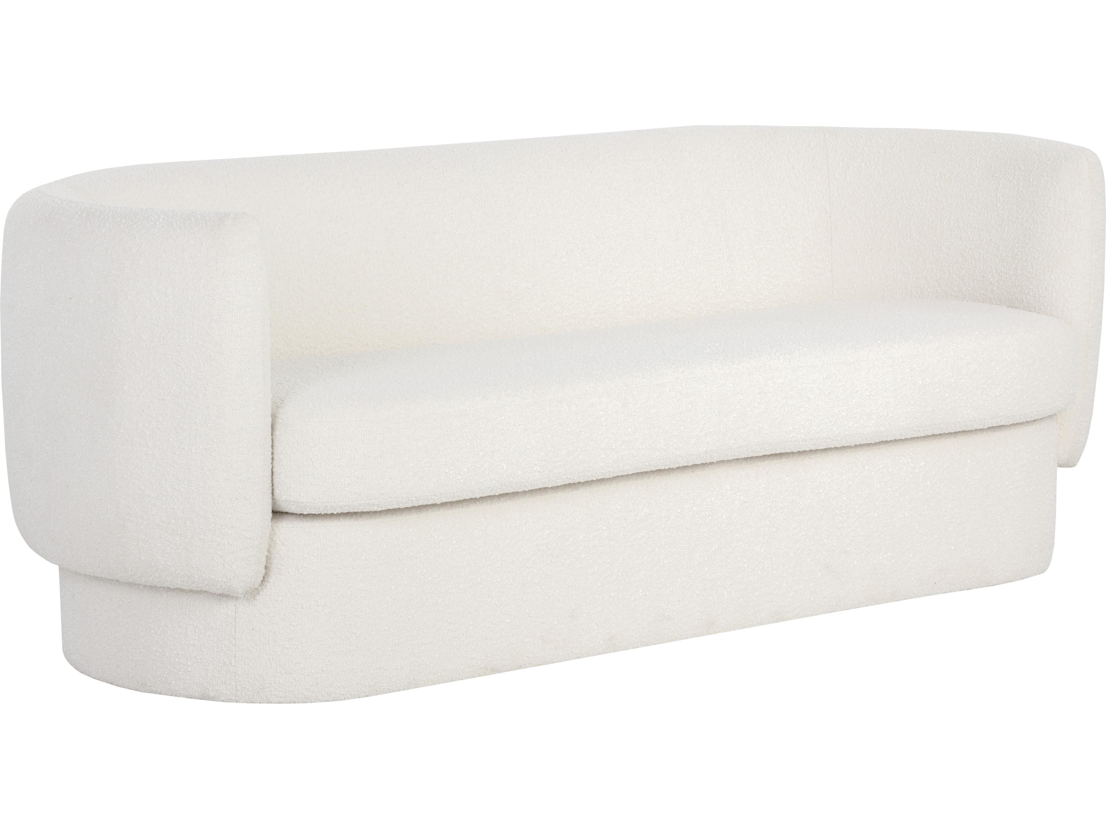 Sunpan Valence Maya White Upholstered Sofa