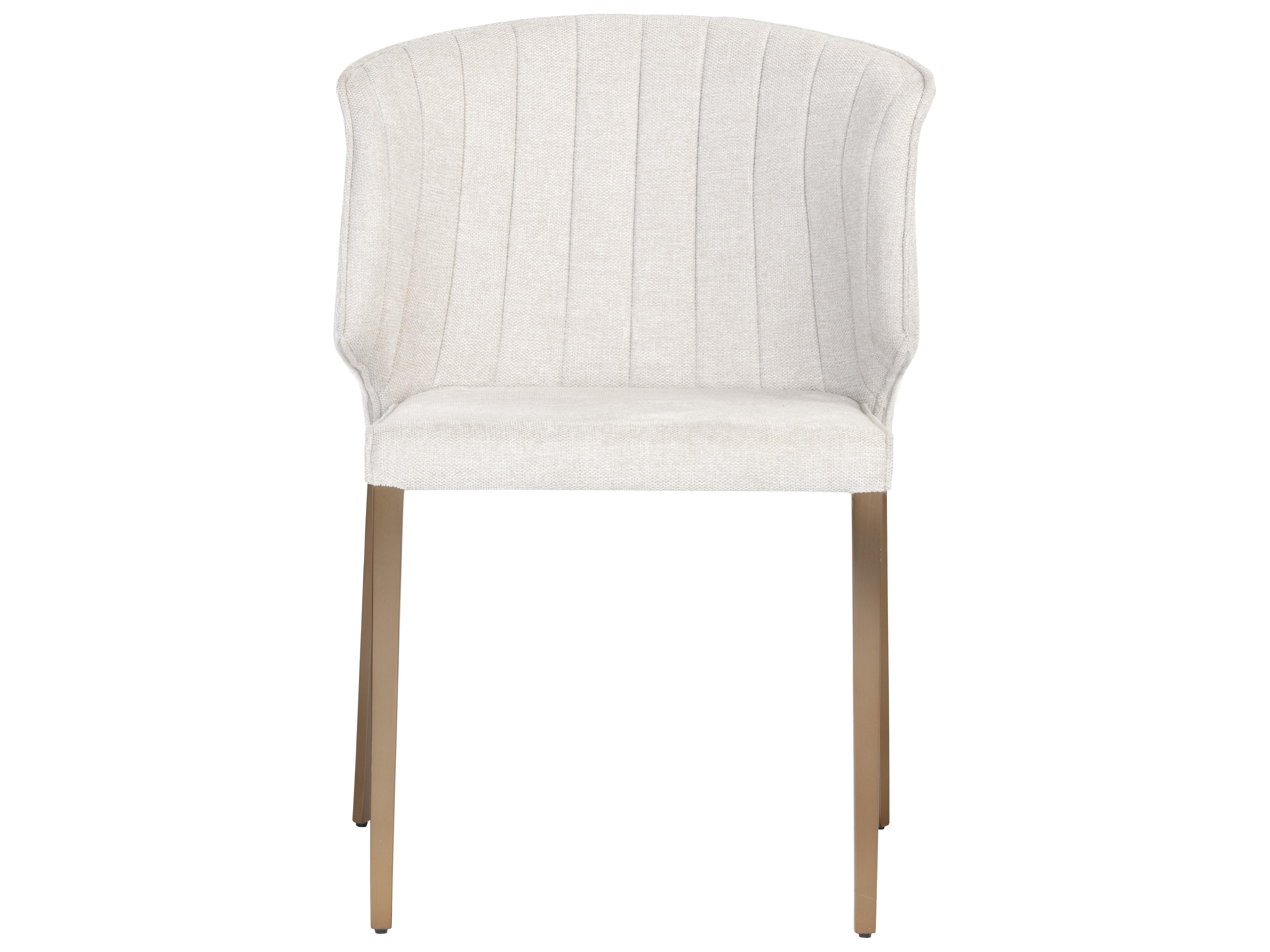 Sunpan Zayden Beige Upholstered Side Dining Chair