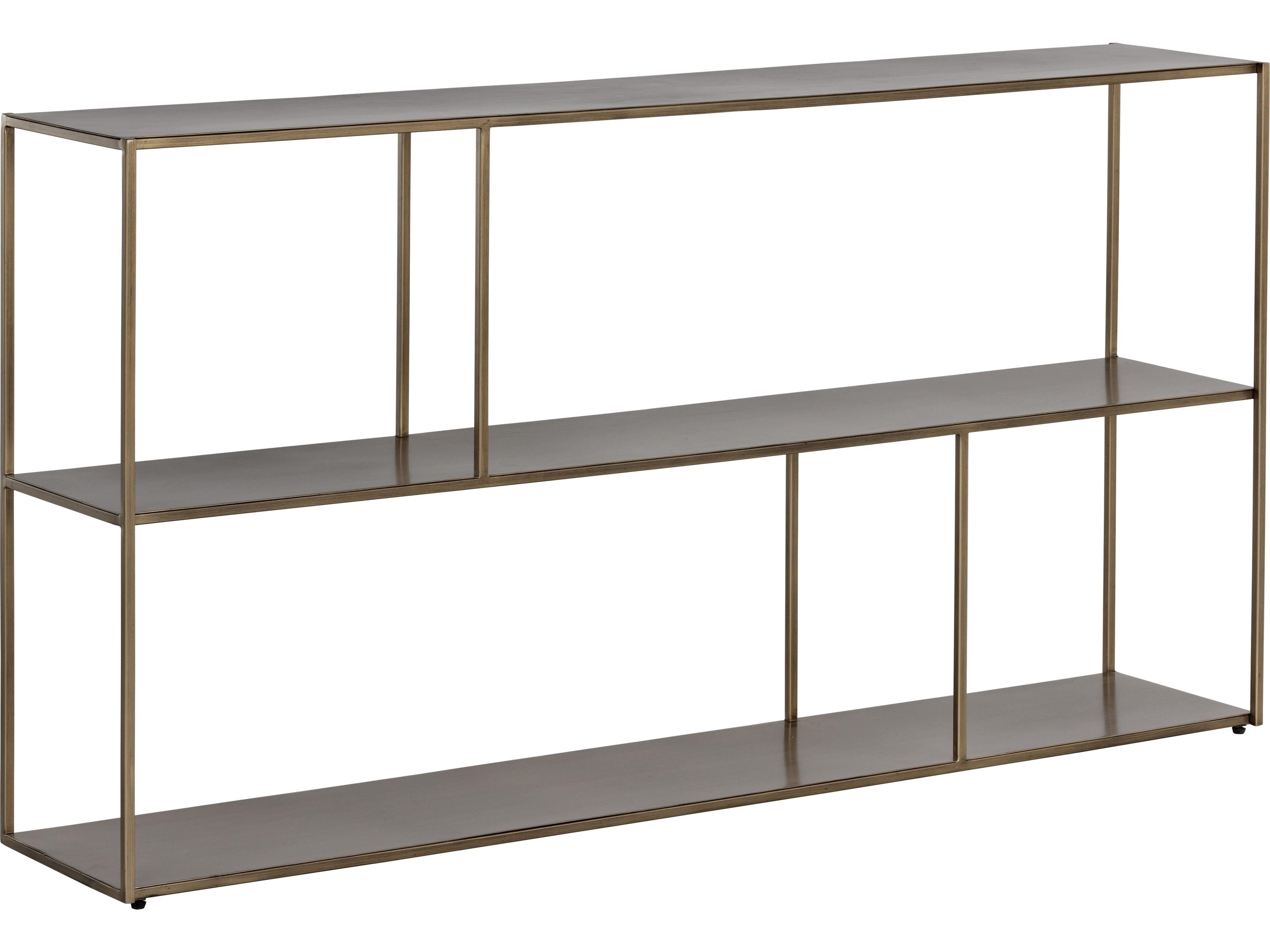 Sunpan Mixt Antique Brass Bookcase
