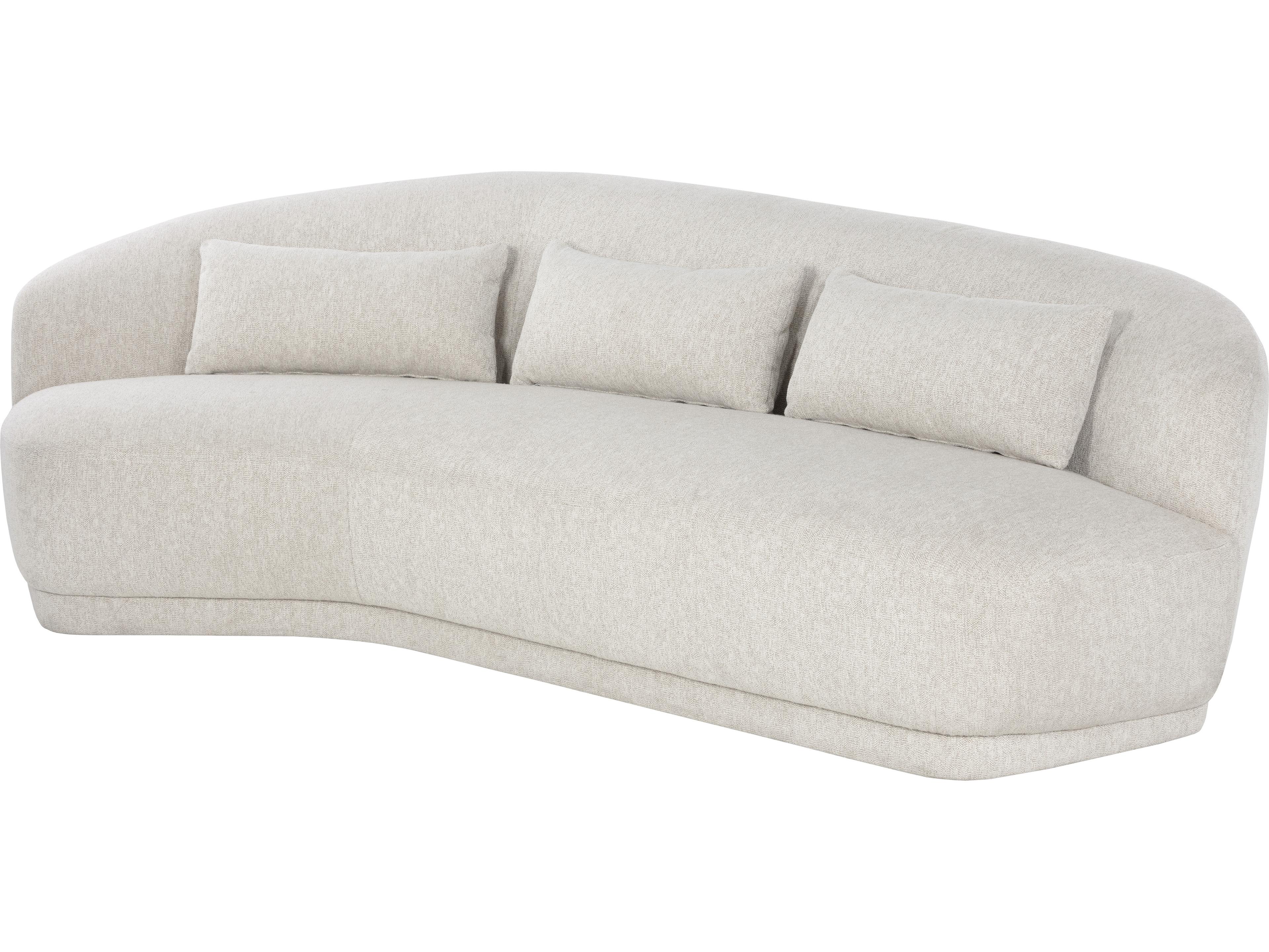 Sunpan Soraya Dove Cream Upholstered Sofa