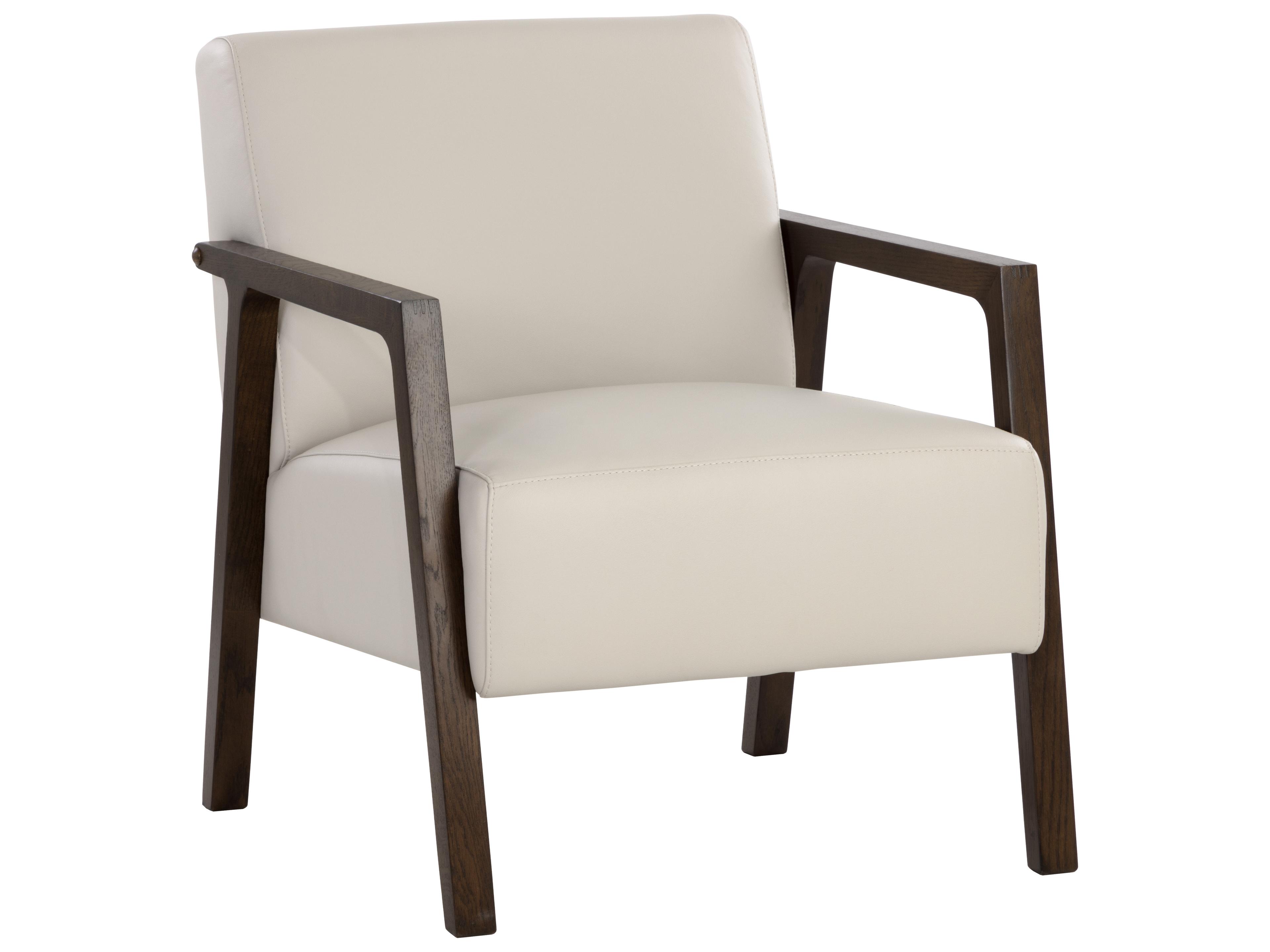 Sunpan Neymar Gray Leather Accent Chair