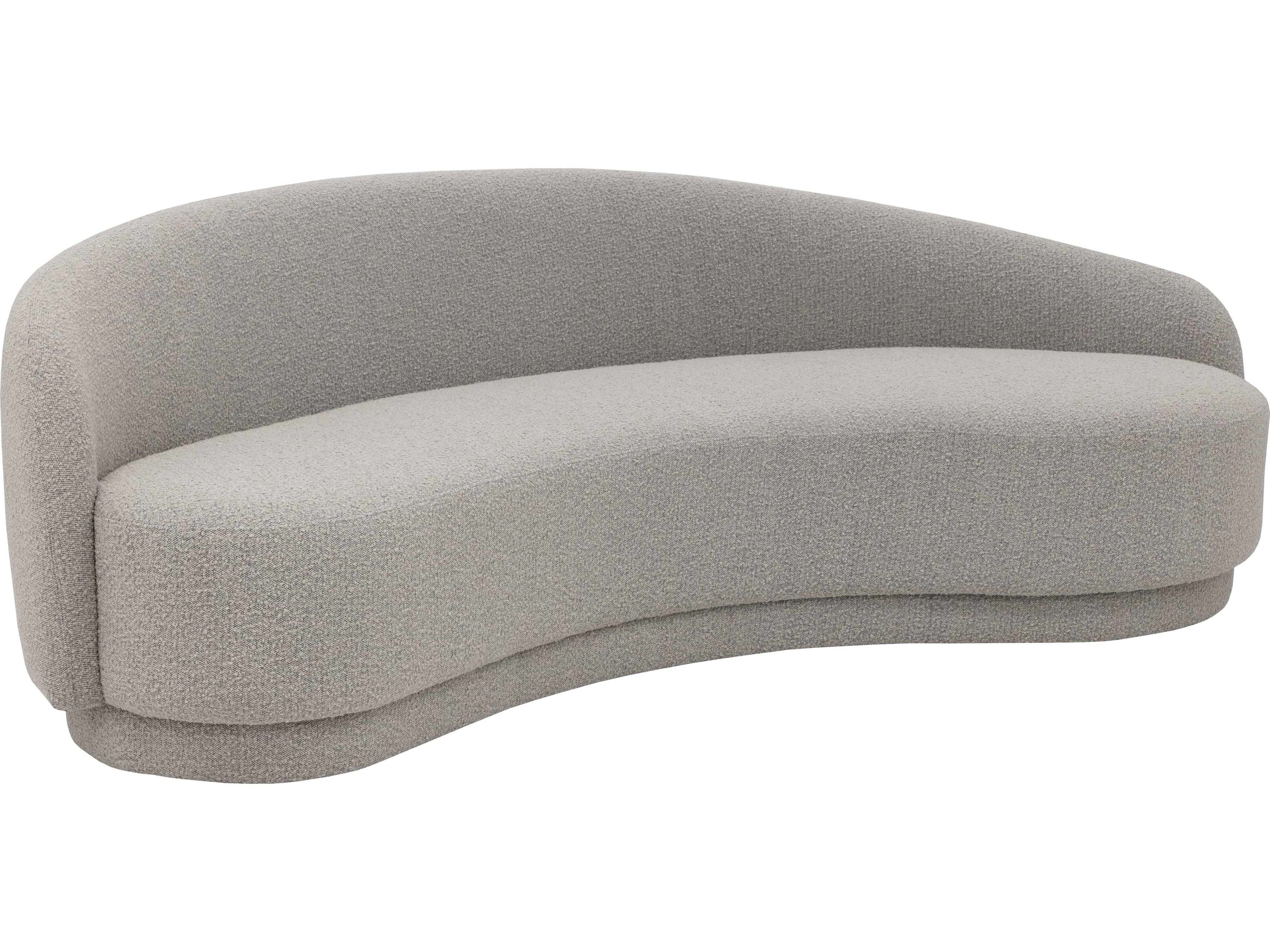 Sunpan Kendra Altro Cappuccino Gray Upholstered Sofa