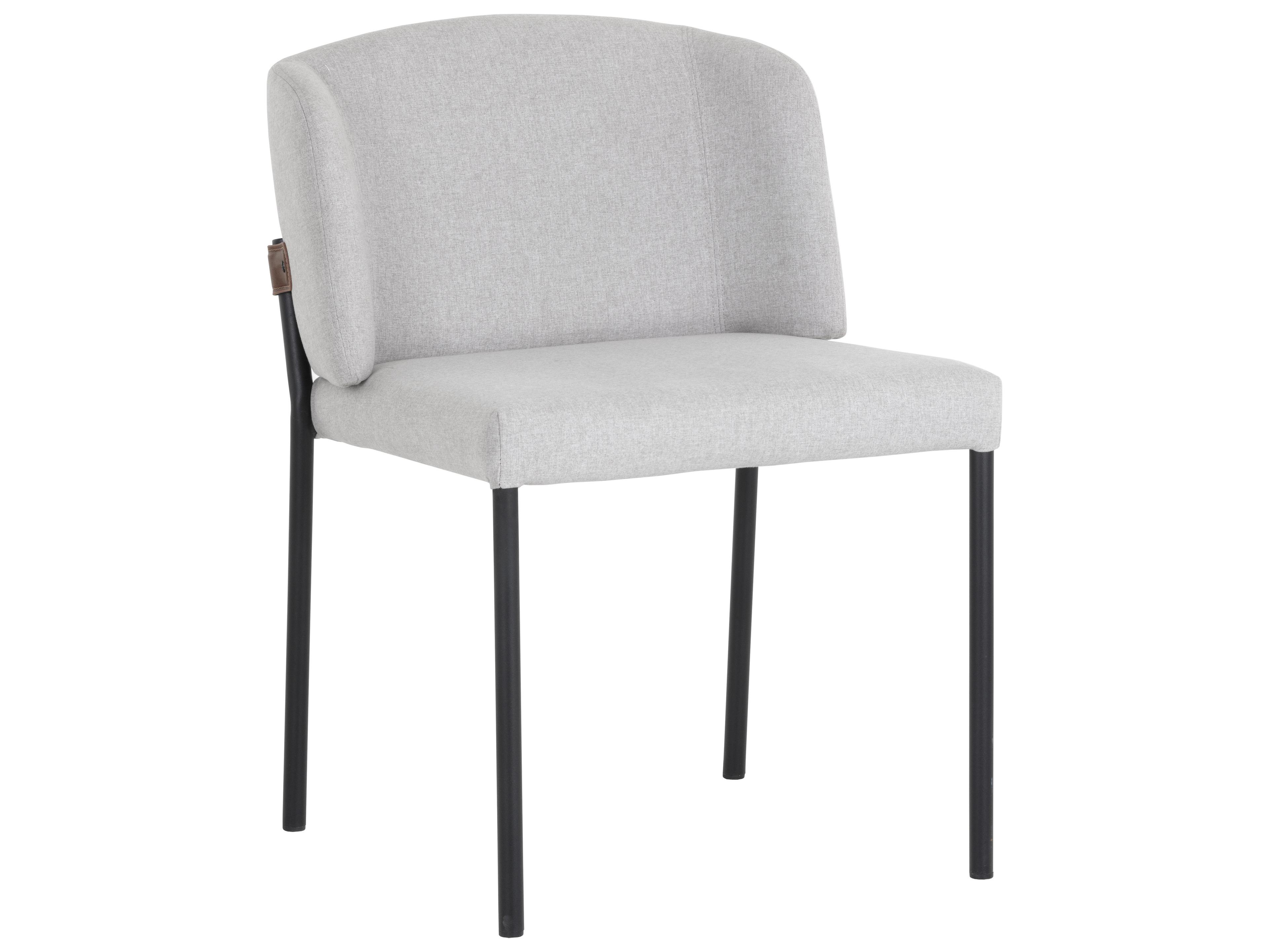 Sunpan Pearce Gray Upholstered Side Dining Chair