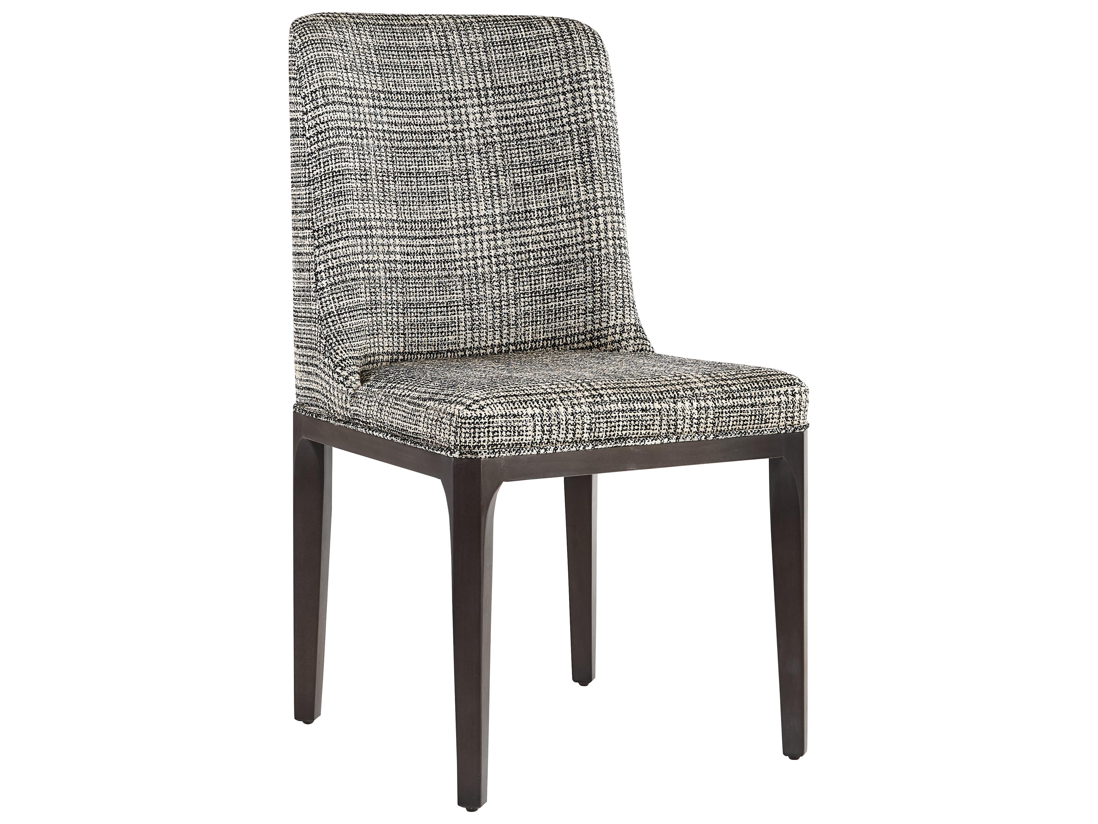 Elisa Oak Wood Gray Upholstered Side Dining Chair