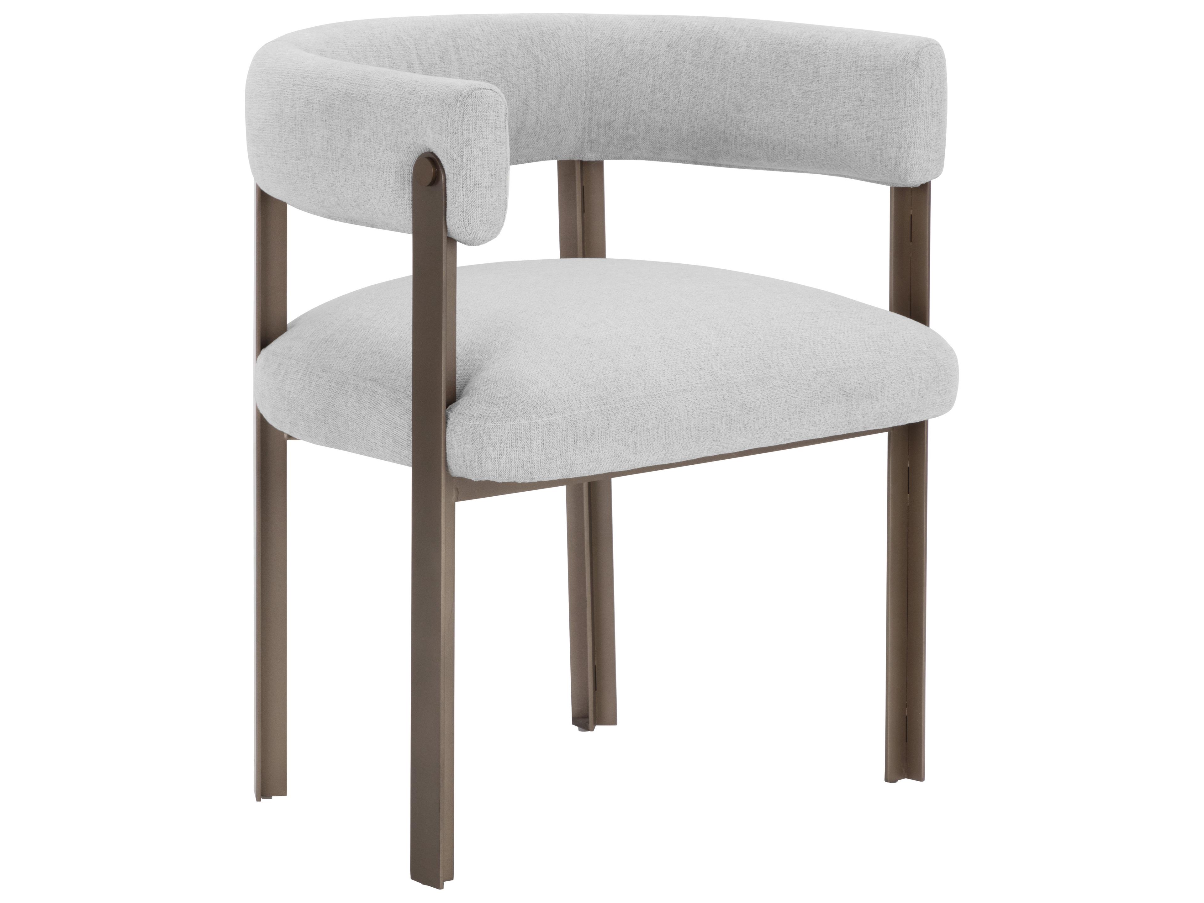 Sunpan Mae Gray Upholstered Dining Chair