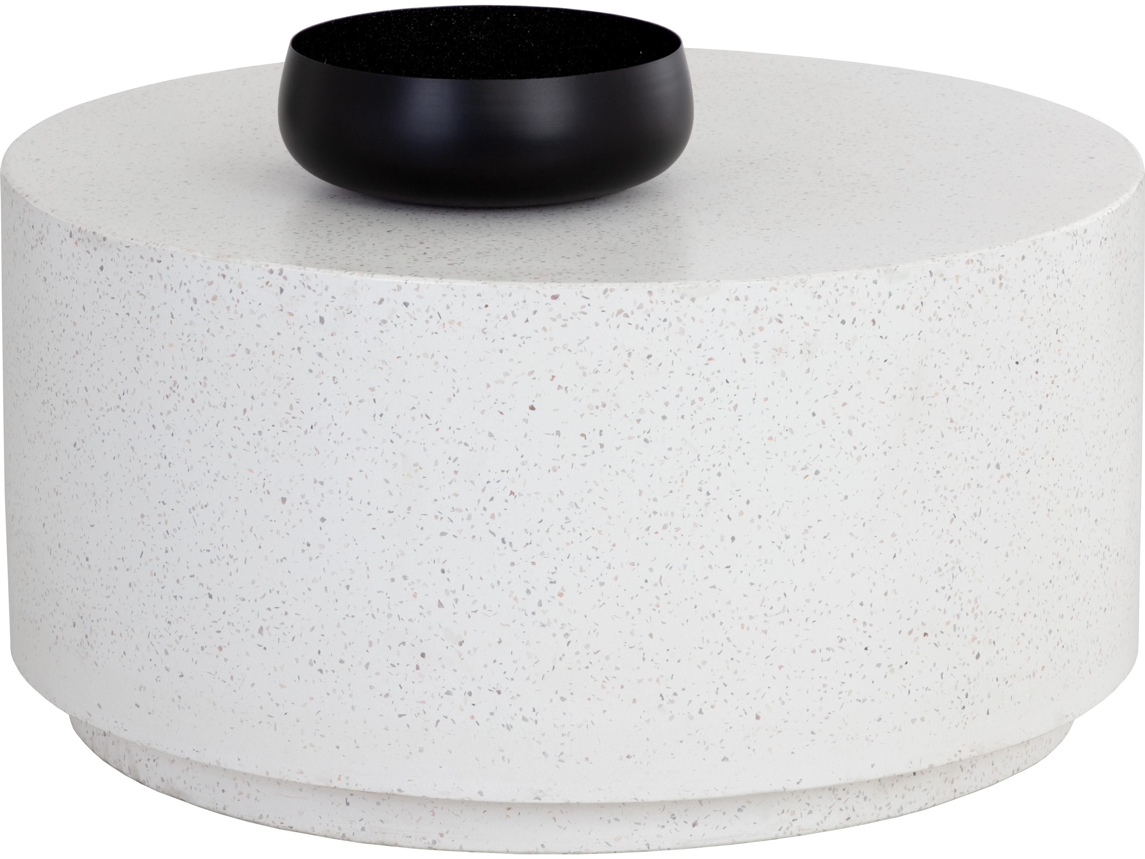 Sunpan Rubin Round Concrete Terrazzo Coffee Table