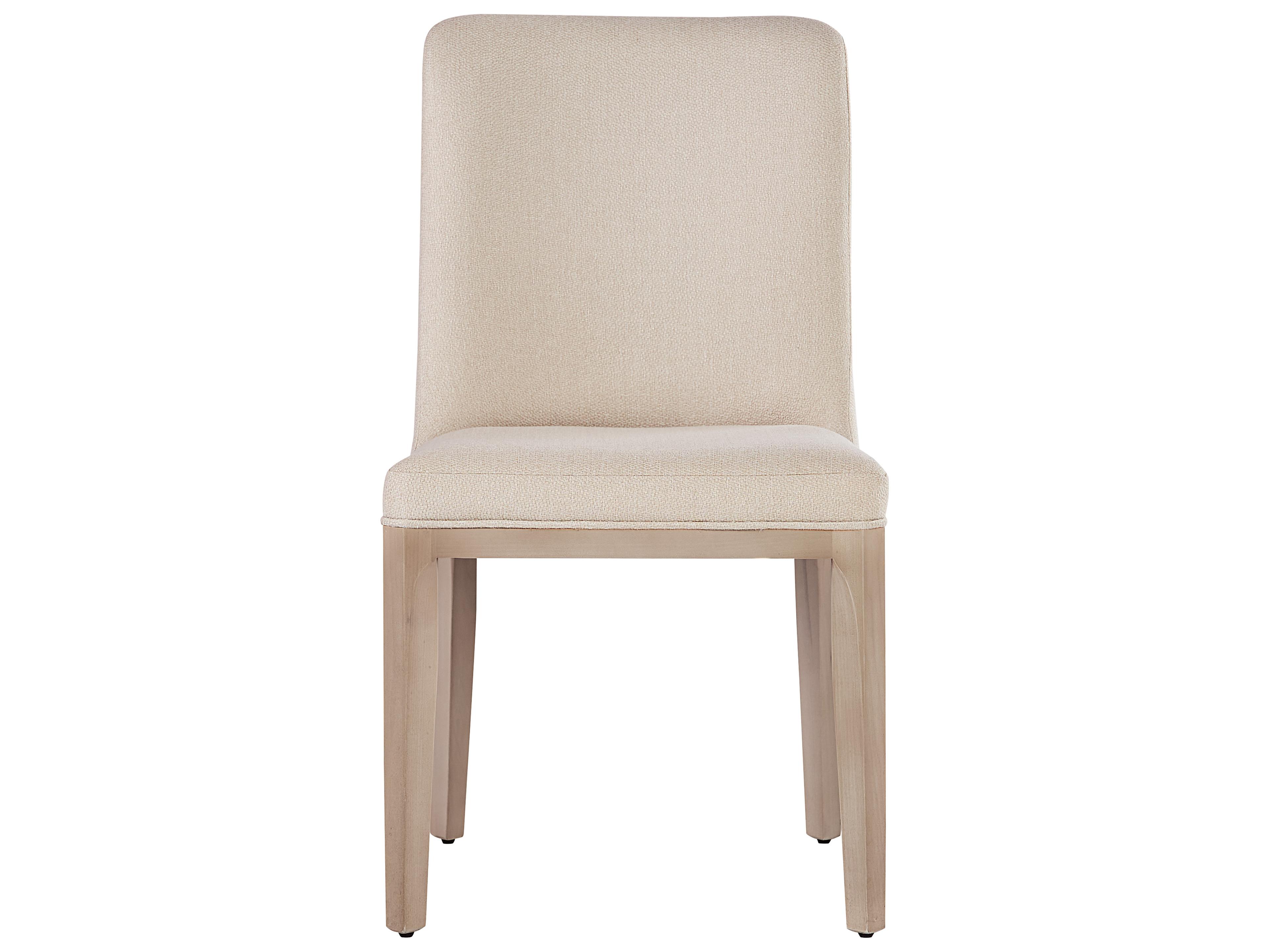 Sunpan Elisa Poplar Wood Beige Upholstered Side Dining Chair