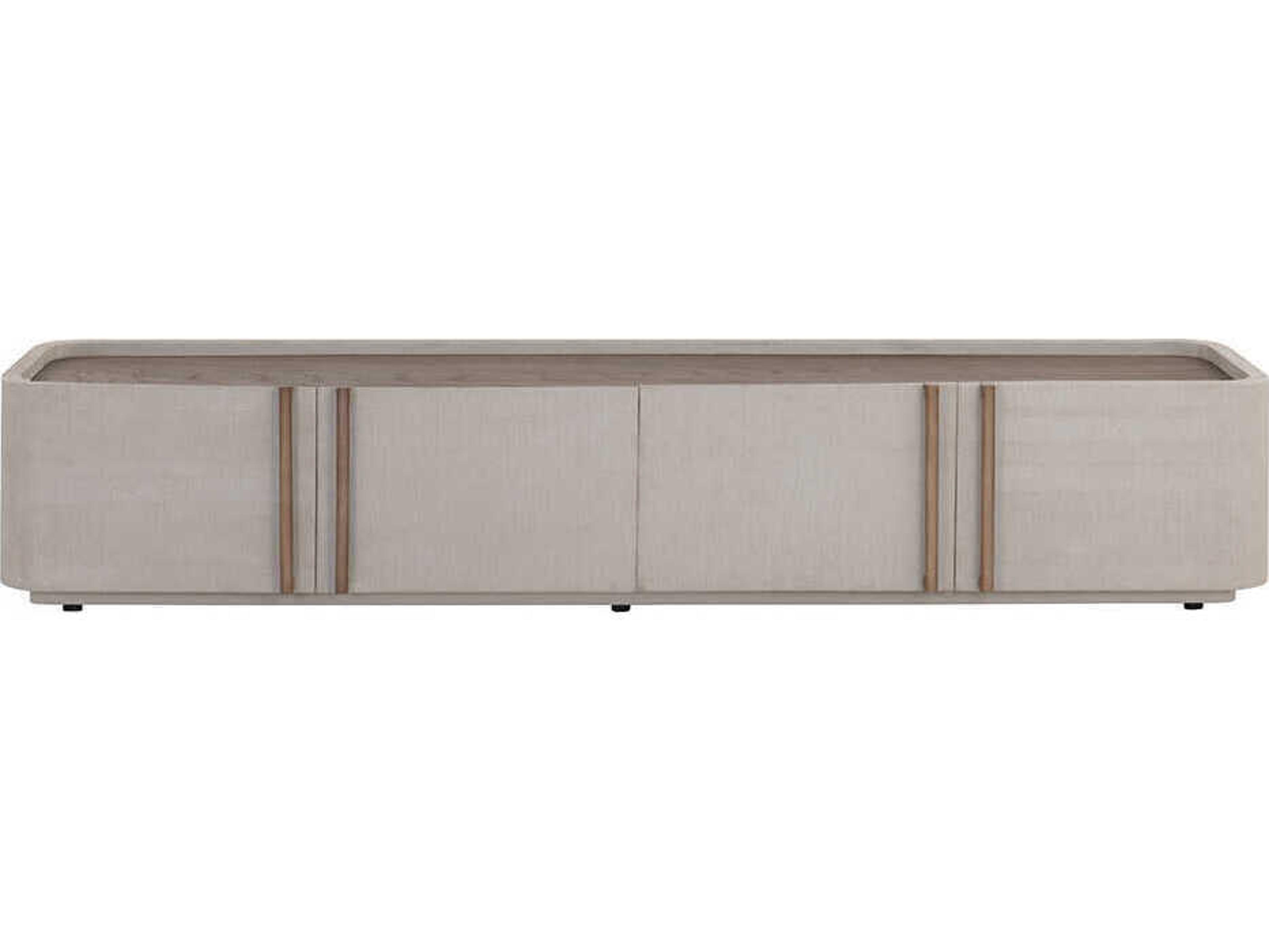 Sunpan Jamille 80" Oak Wood Cream Media Console
