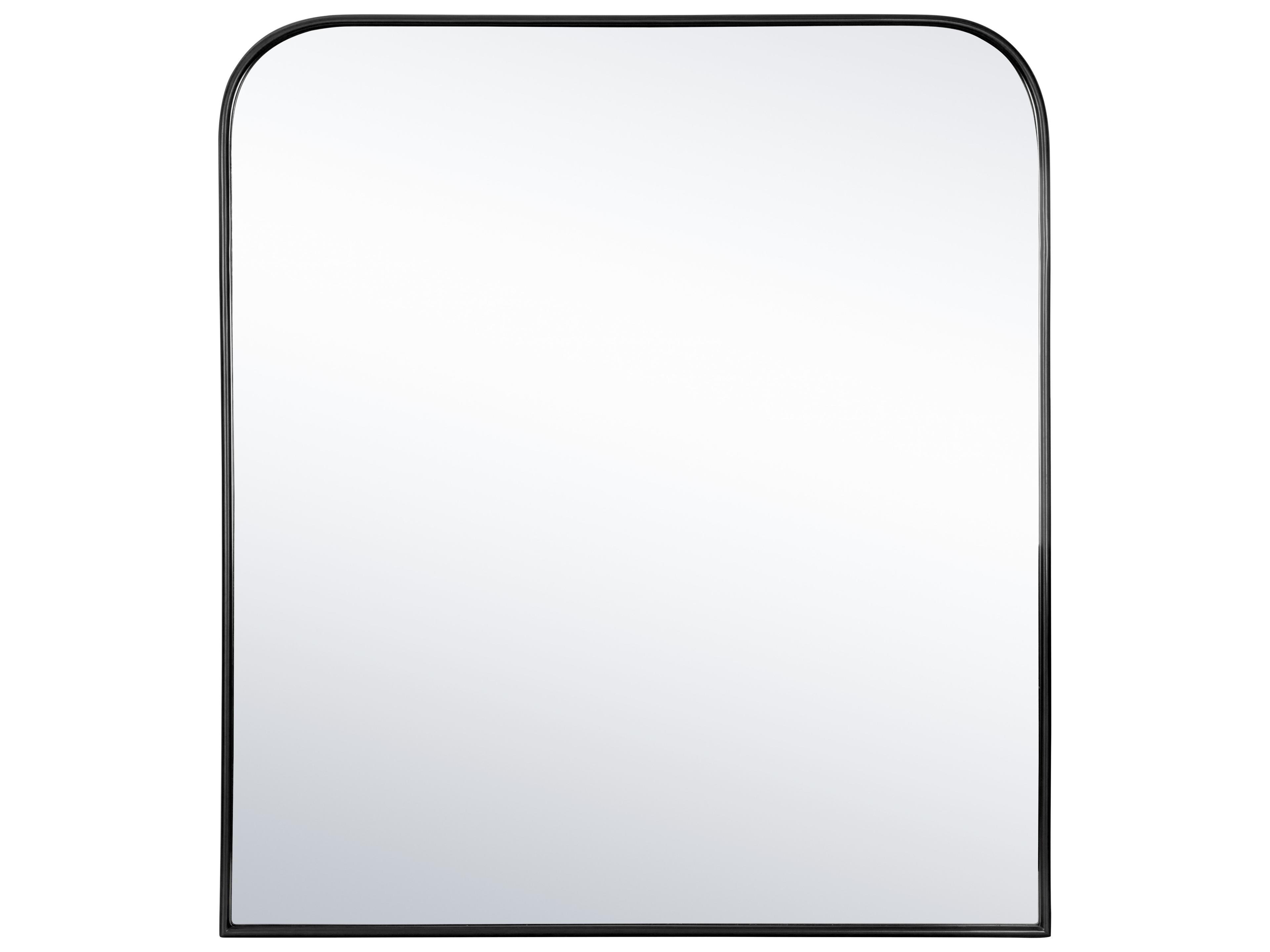 Sunpan Calabasas Black Wall Mirror Rectangular