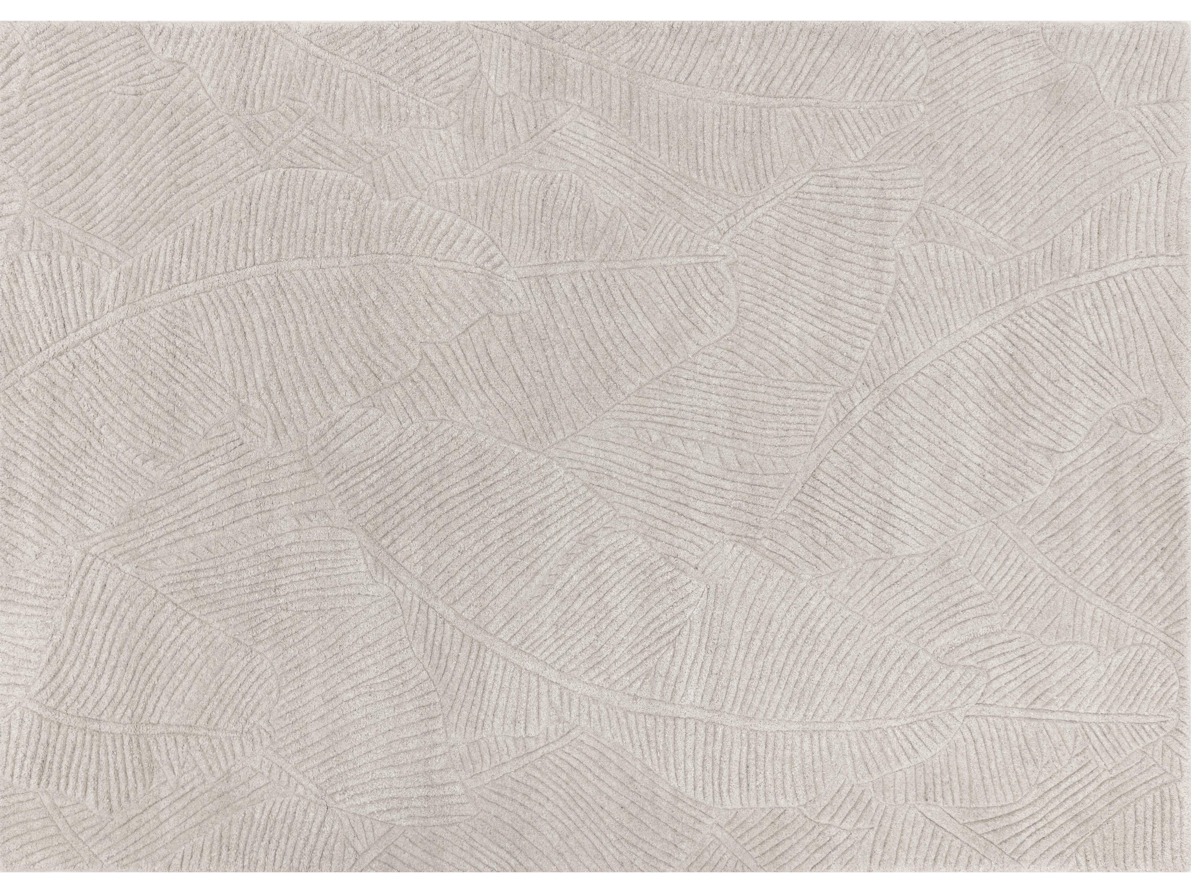 Sunpan Calathea Hand-Tufted Rug in Oatmeal in 10 ' x 14'