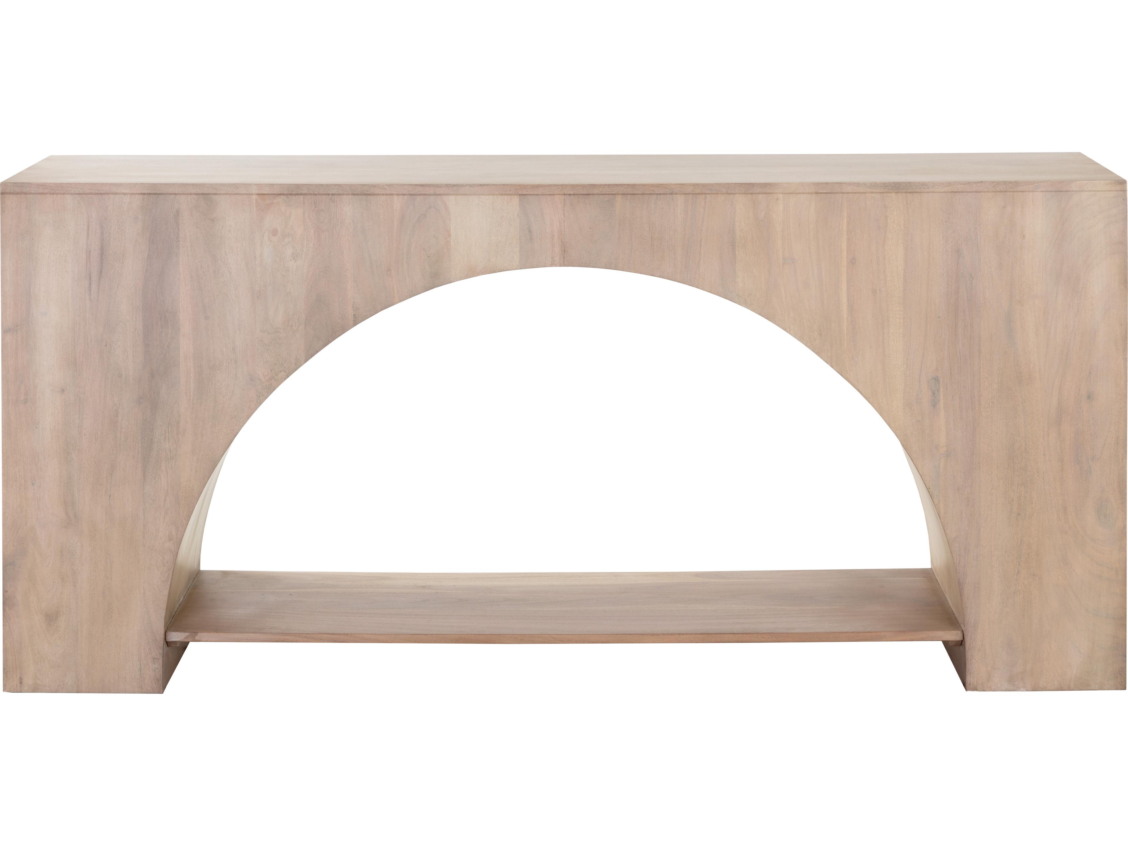 Sunpan Salma Rectangular Wood Light Wash Console Table