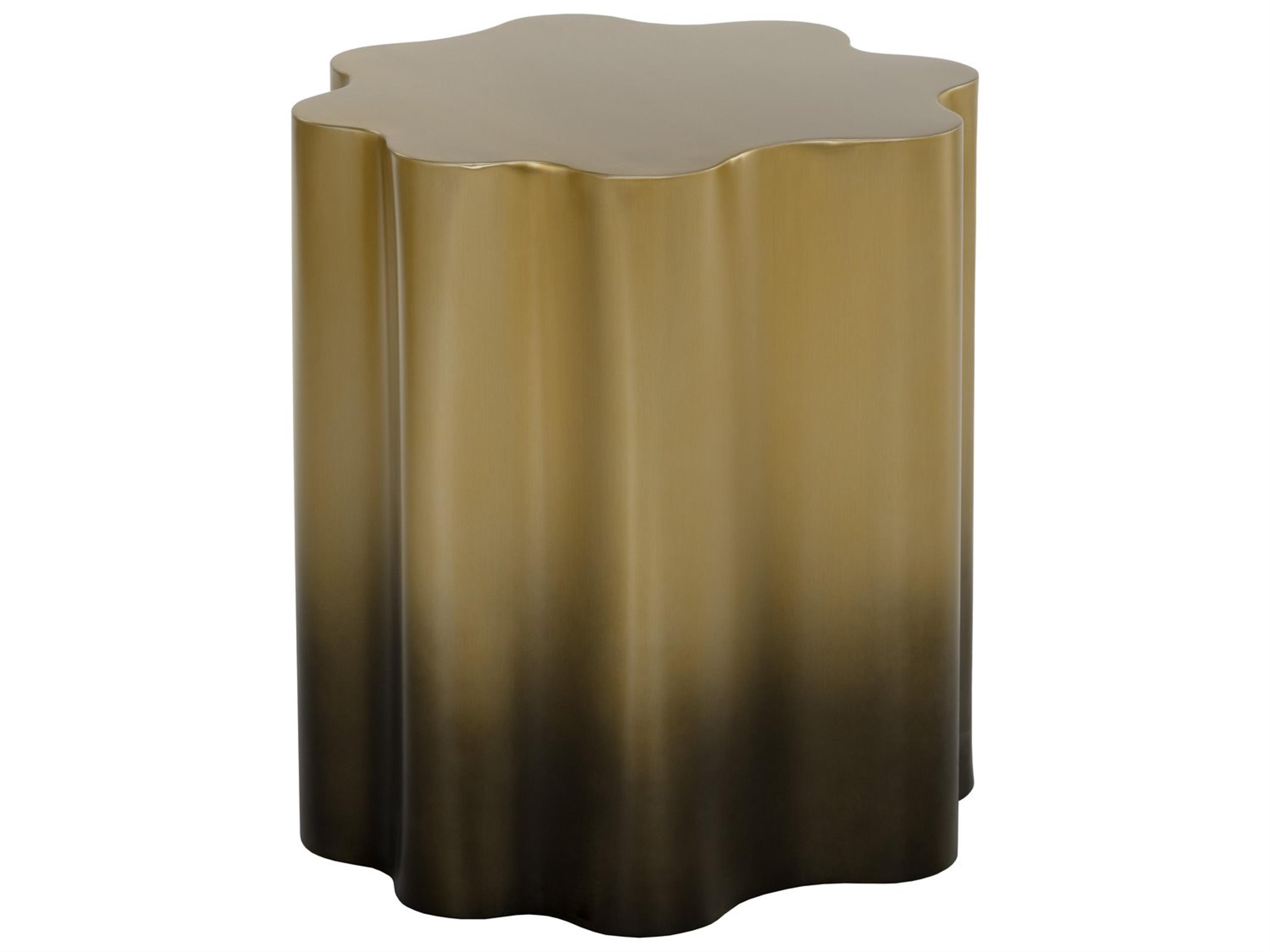 Sunpan Dahlia Metal Gold Ombre End Table