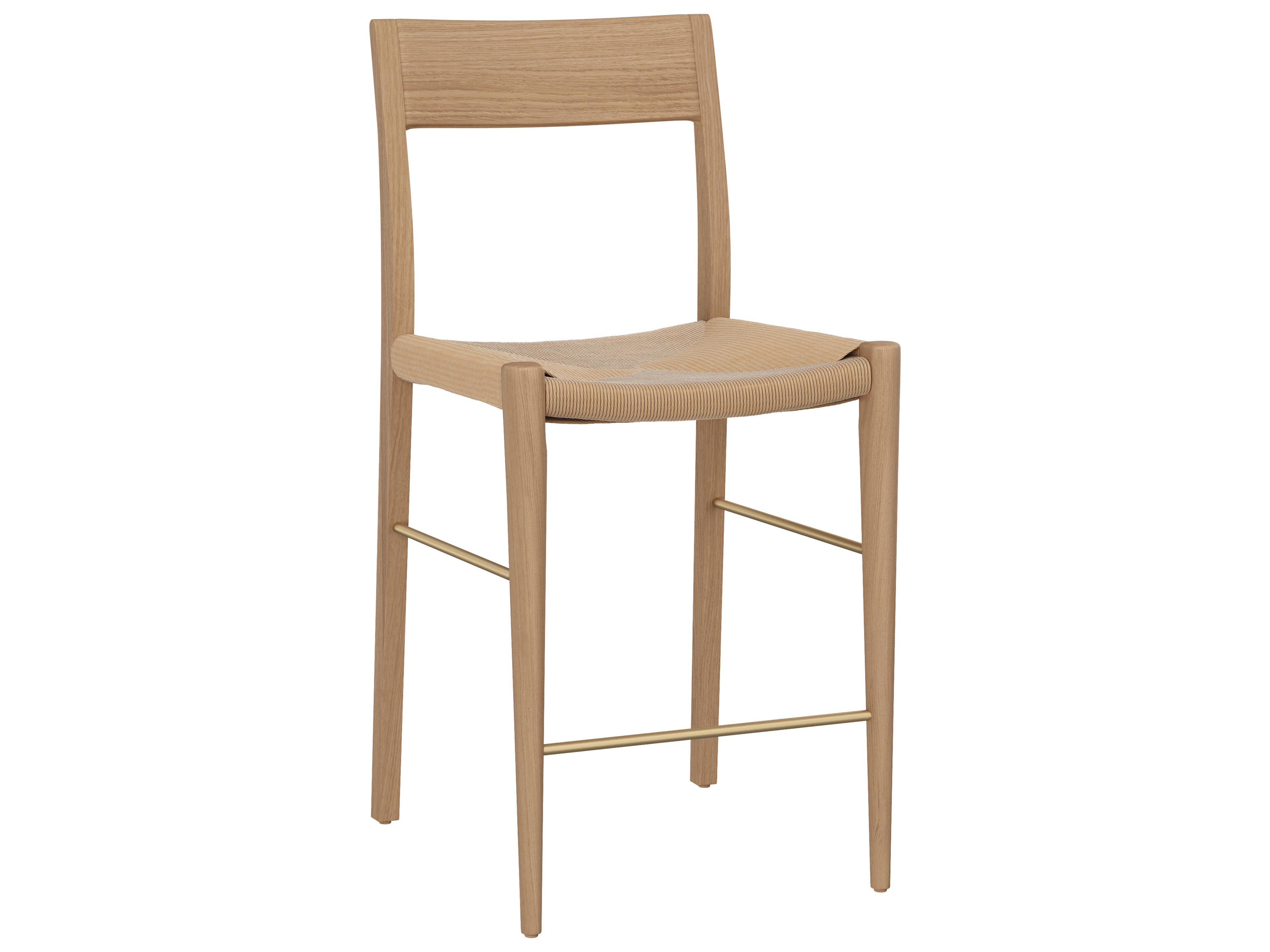 Sunpan Bondi Light Oak Wood Counter Stool