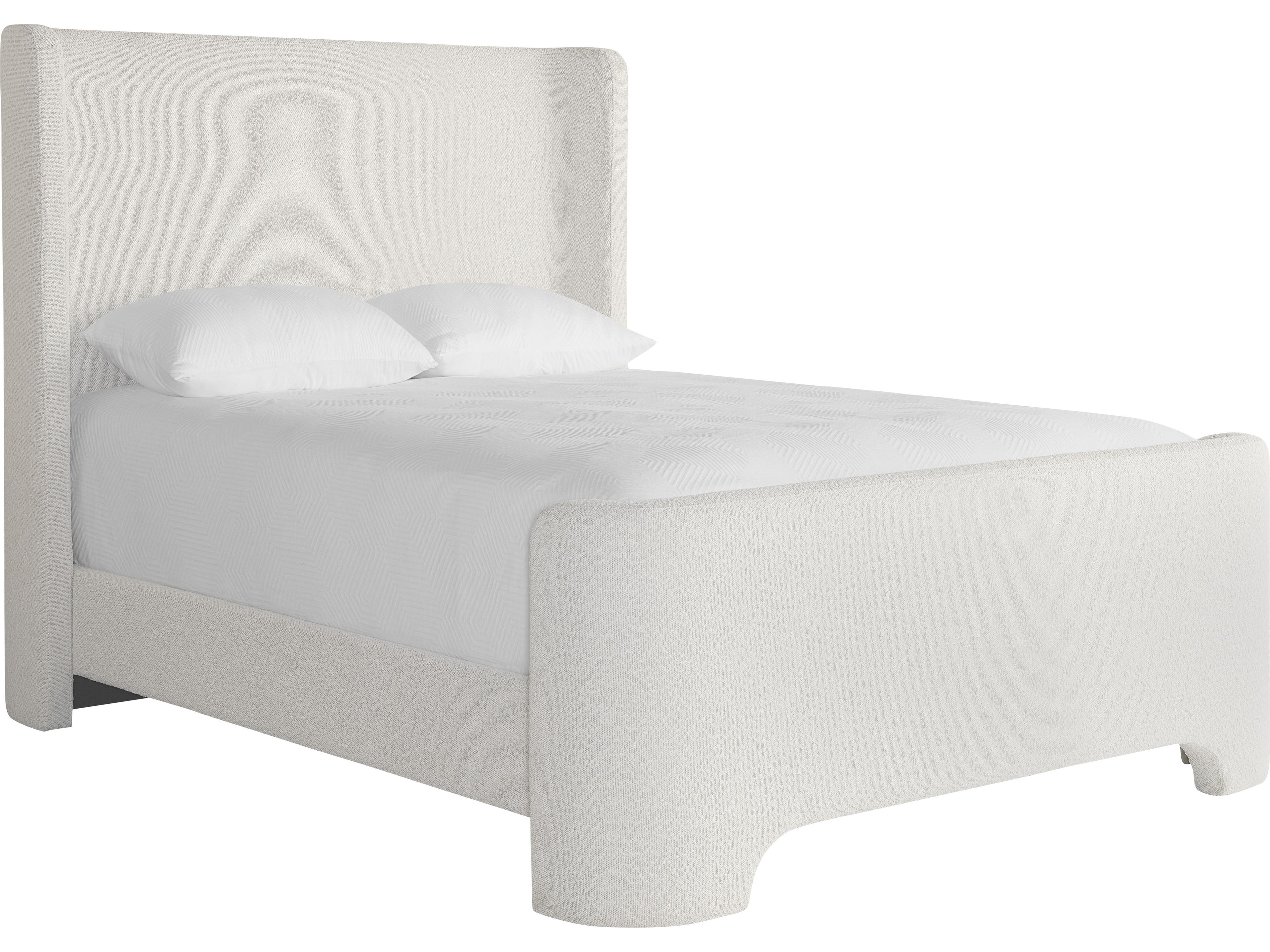 Sunpan Ives Cream Beige Upholstered Queen Panel Bed