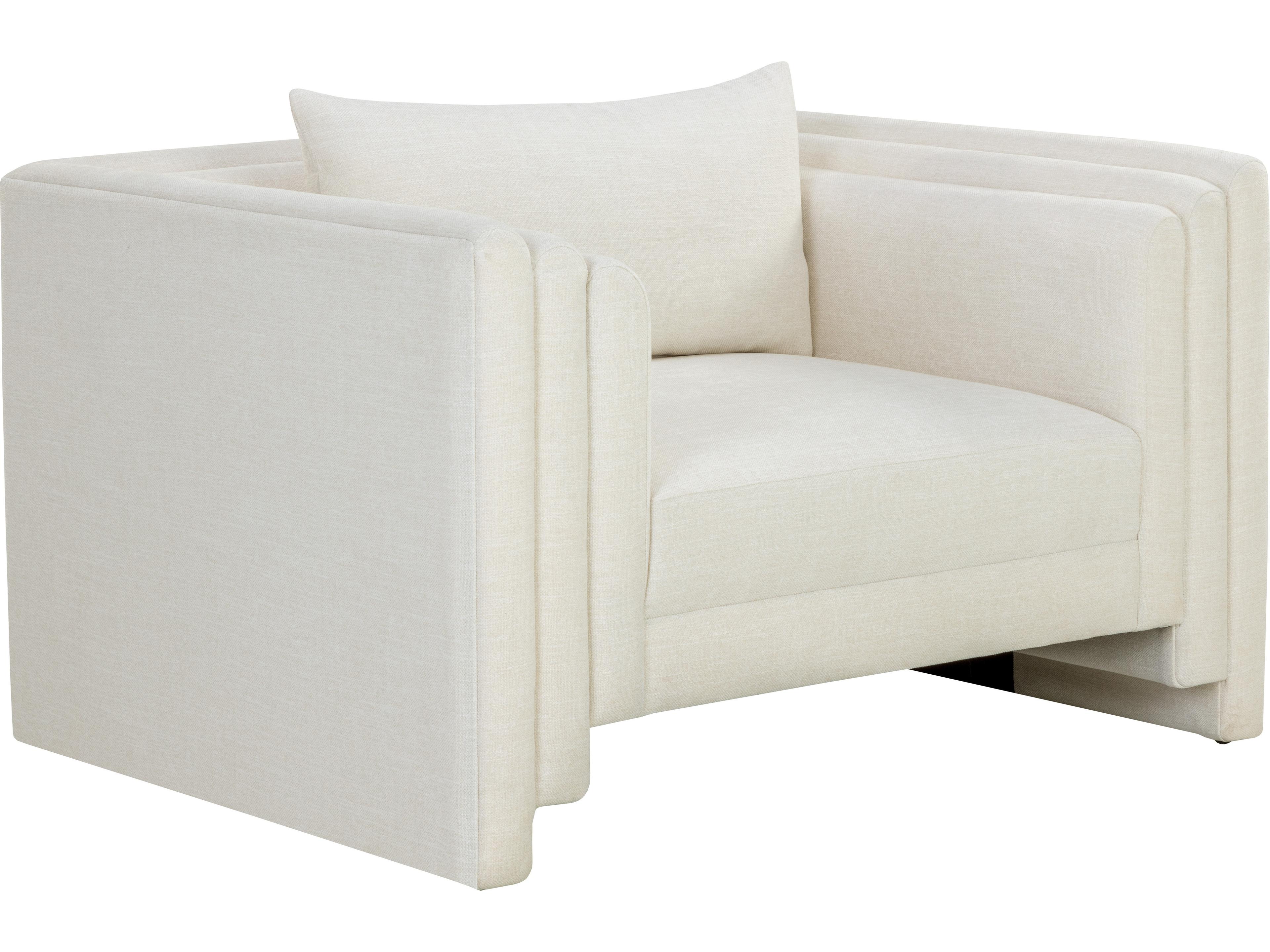 Sunpan Kira 46.5" Kira Armchair Heather Ivory Tweed