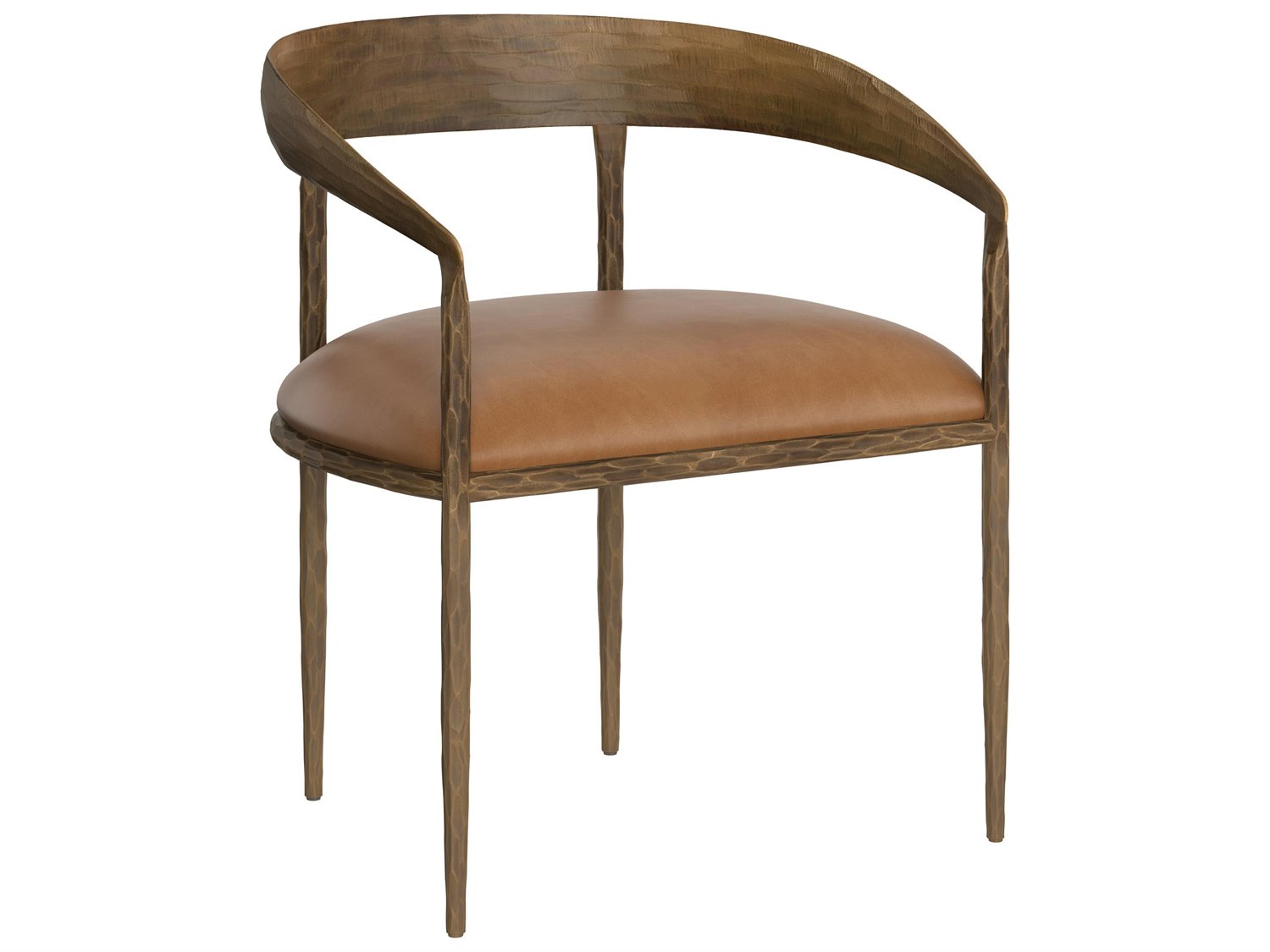 Sunpan Zanatta Zanatta Dining Armchair Tan Leather