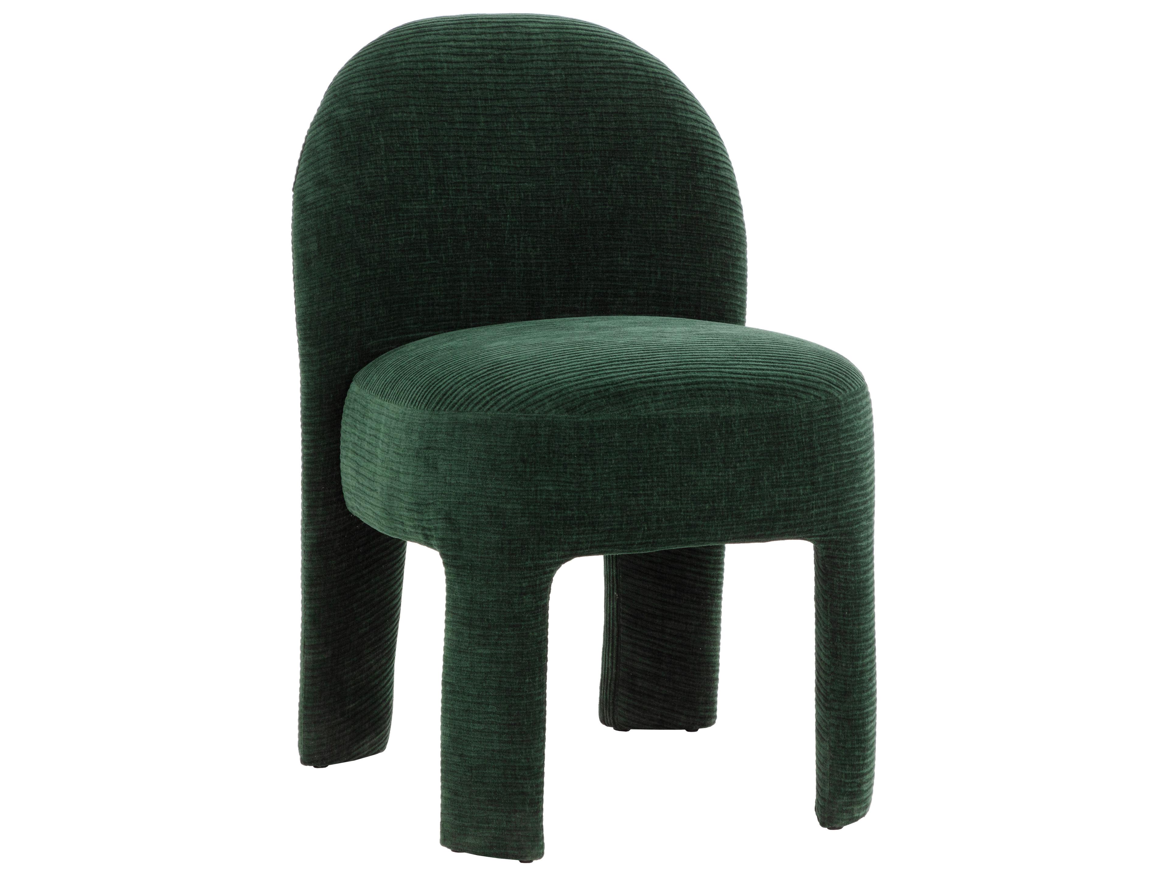 Sunpan Myrtle Green Upholstered Armless Dining Chair