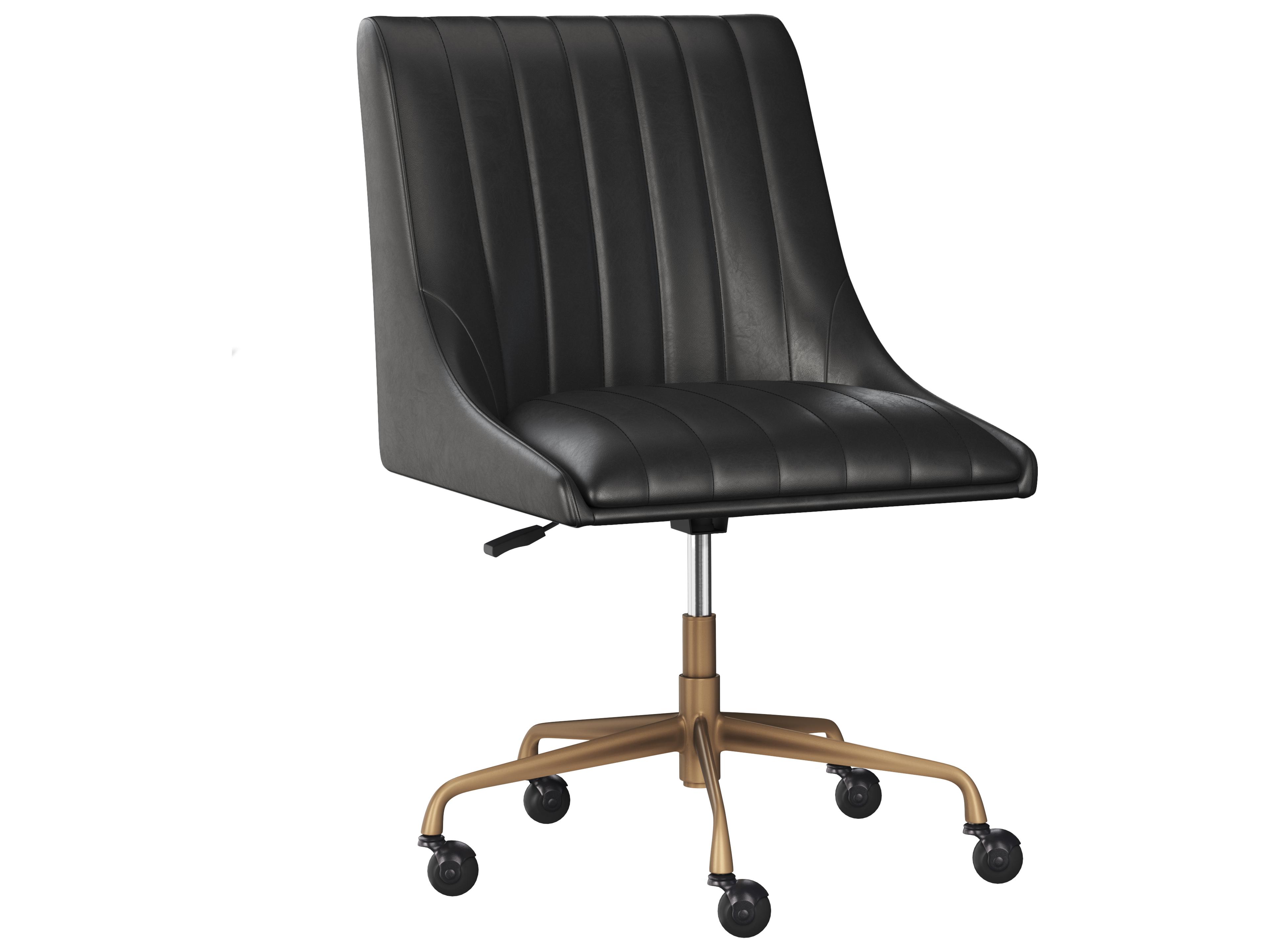 Sunpan Halden Office Chair in Bravo Black