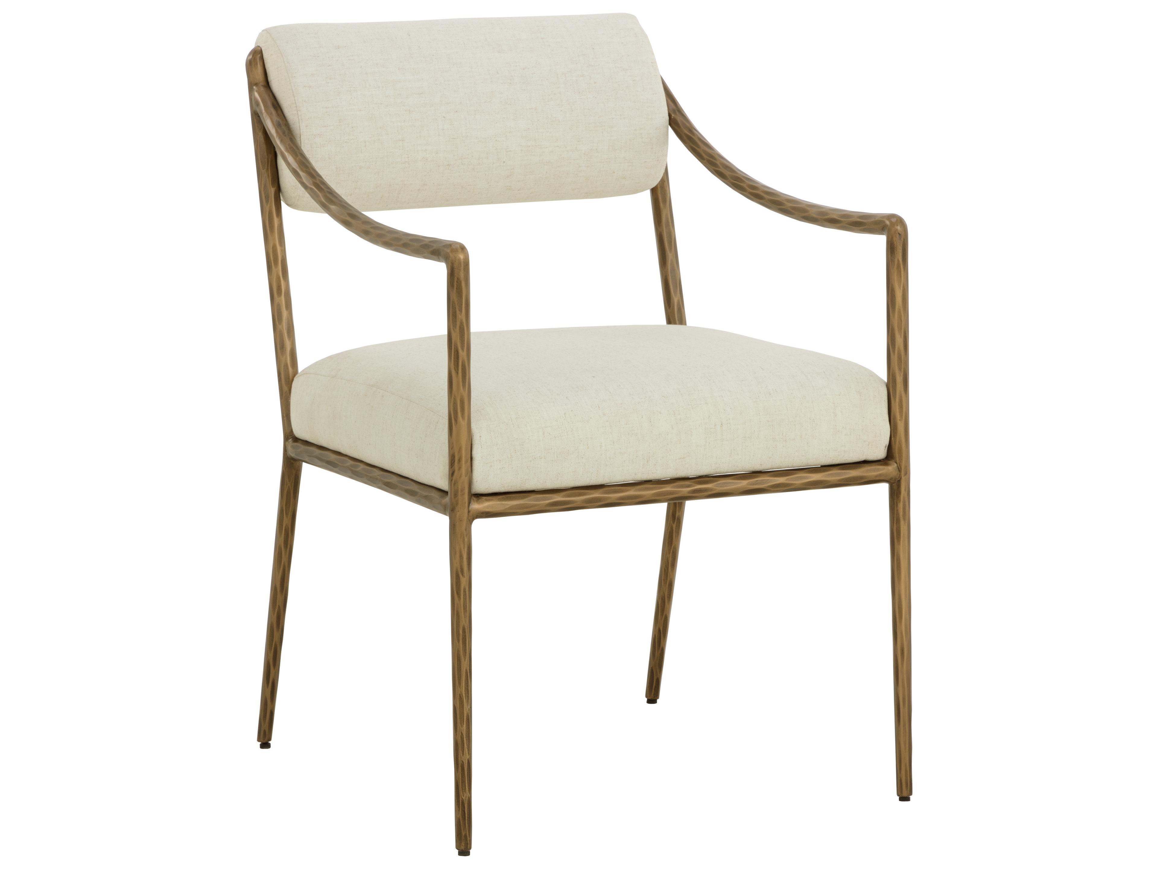 Sunpan Leticia Dining Armchair in Geralt Linen