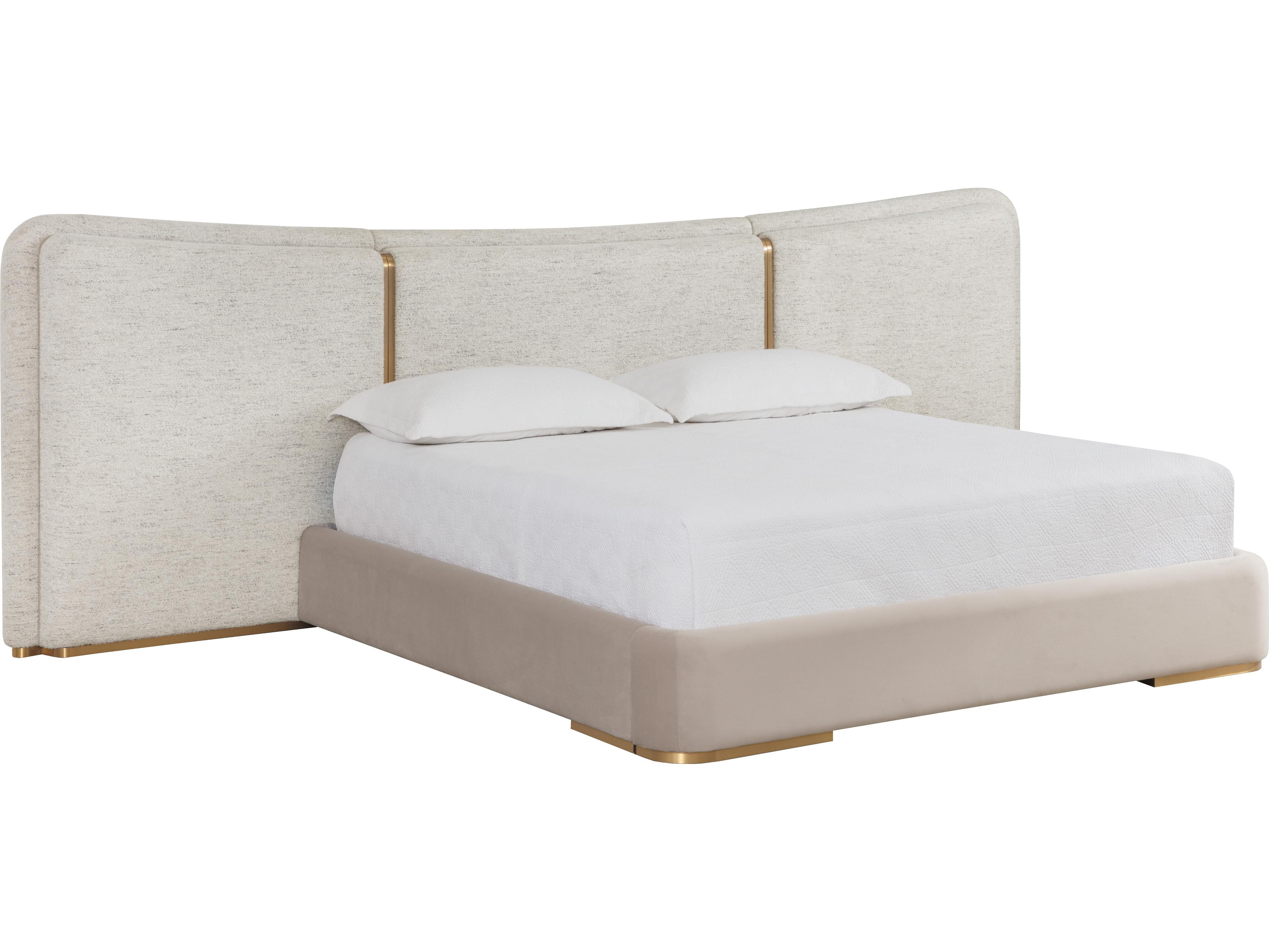 Sunpan Clarimond Bed in King in Hailey Moon / Meg Taupe
