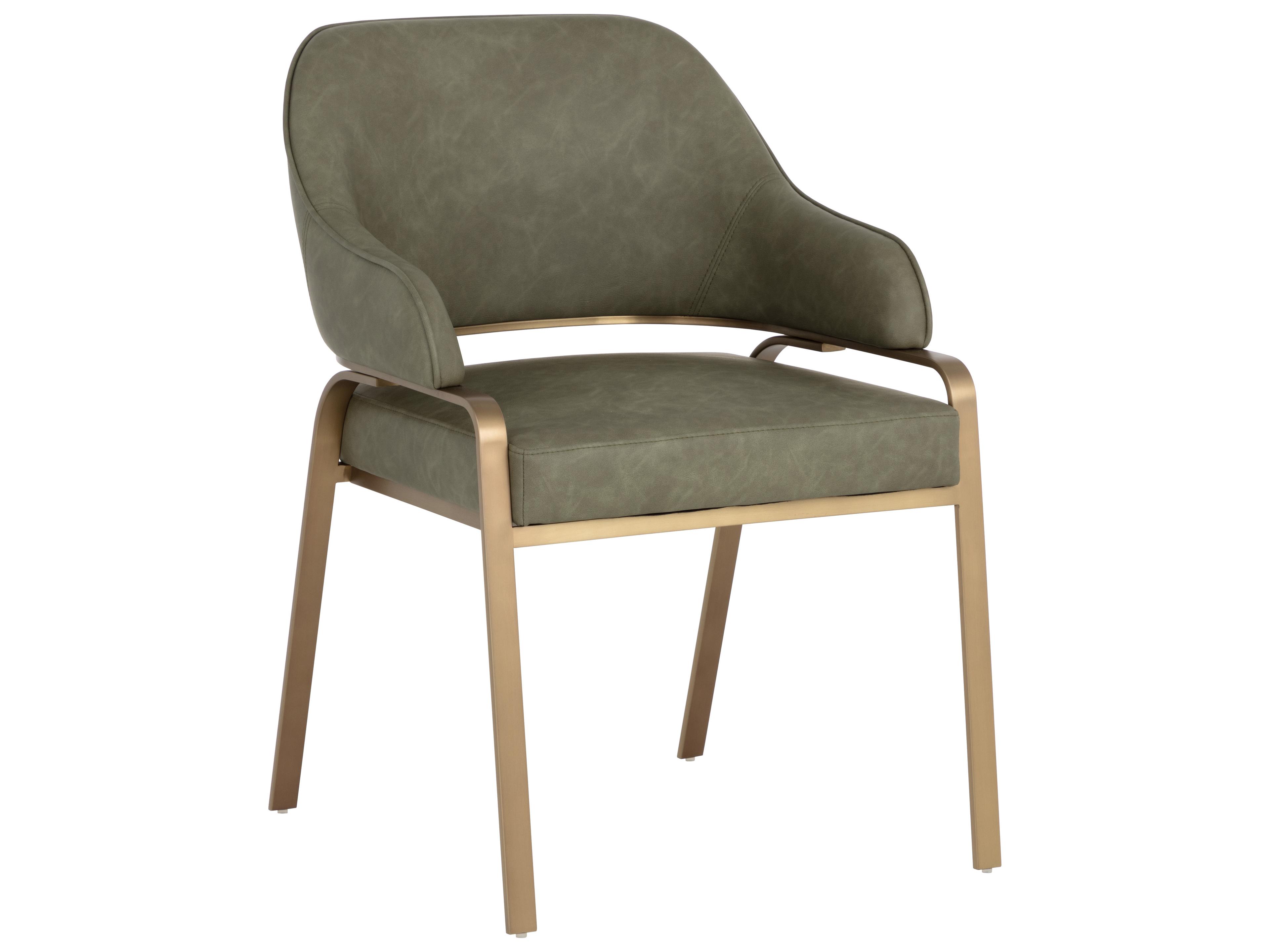 Sunpan Malachi Dining Armchair in Ivanhoe Pine