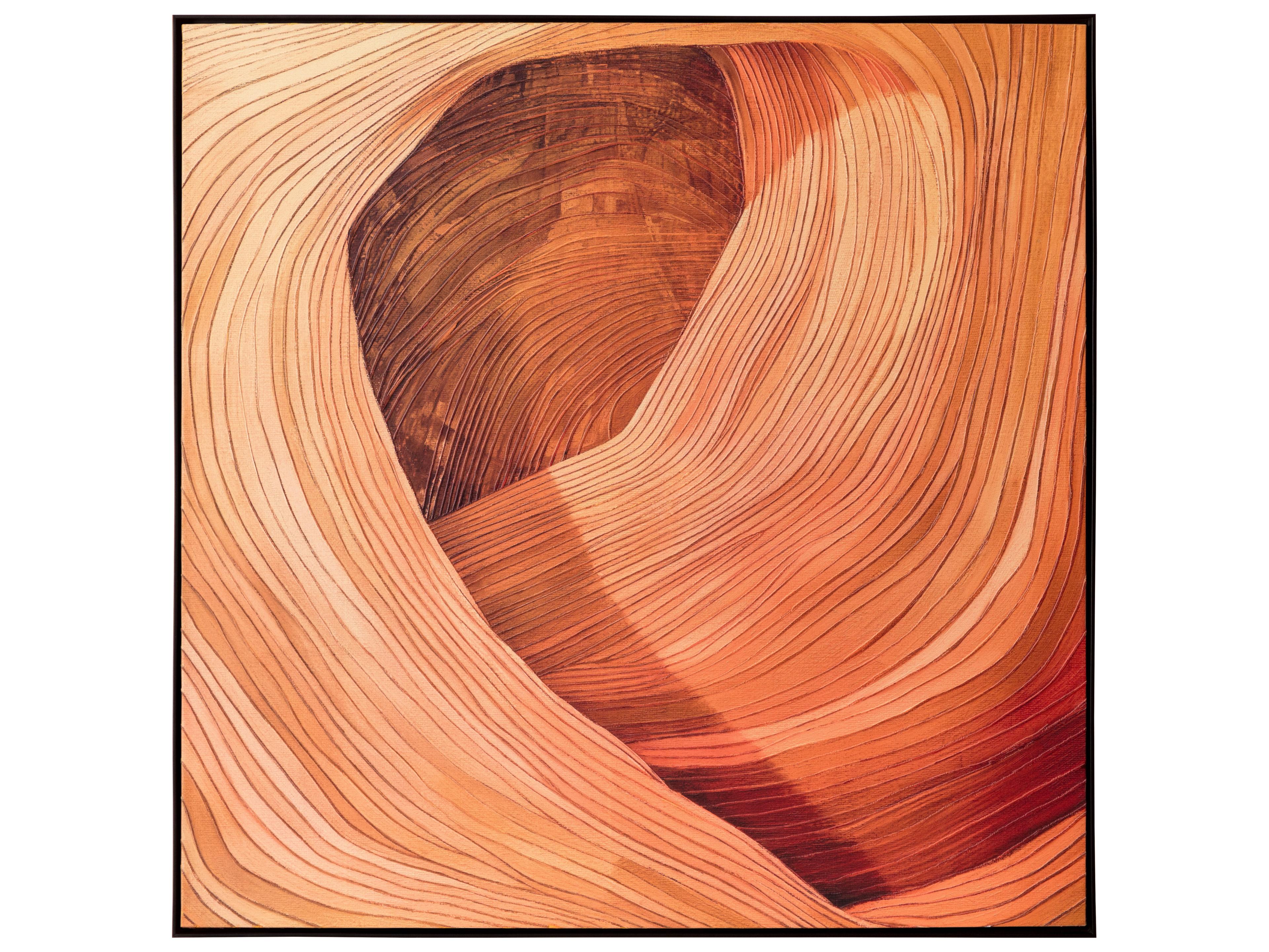 Sunpan Canyon Dreams Ii in 48" X 48" in Black Floater Frame