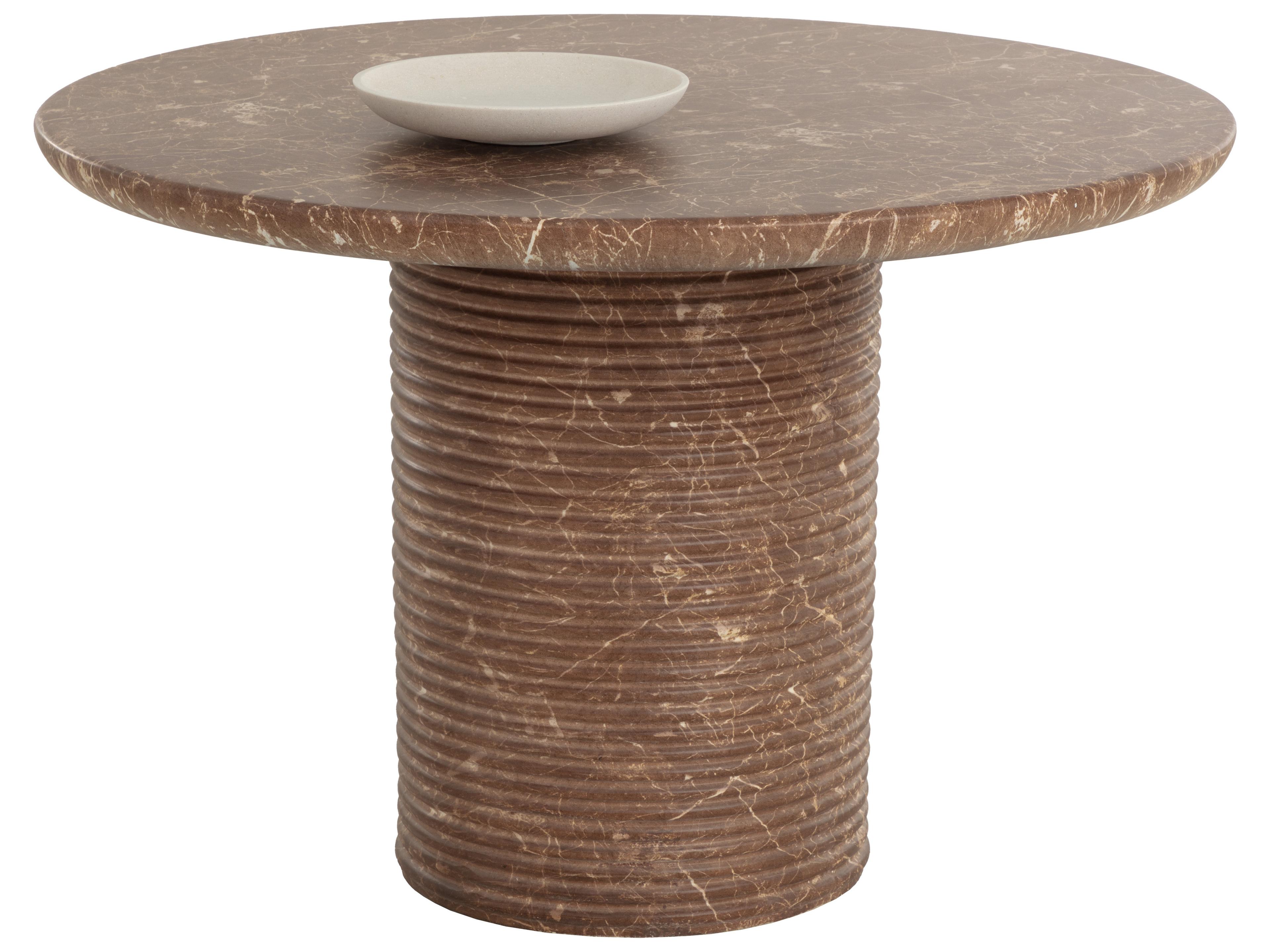 Sunpan Outdoor Riva Concrete Round Dining Table