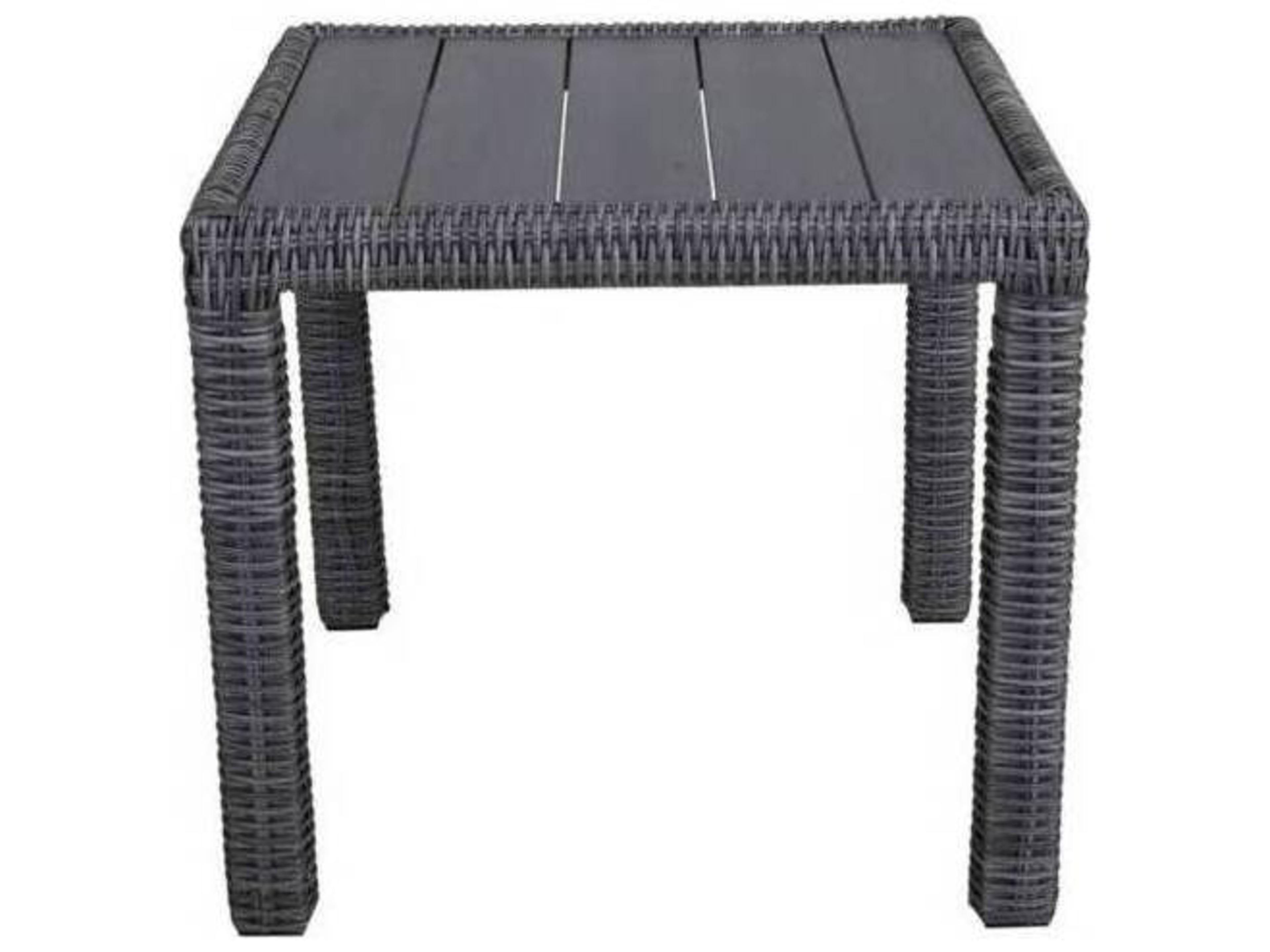 South Sea Rattan Timberline Wicker Square Patio End Table