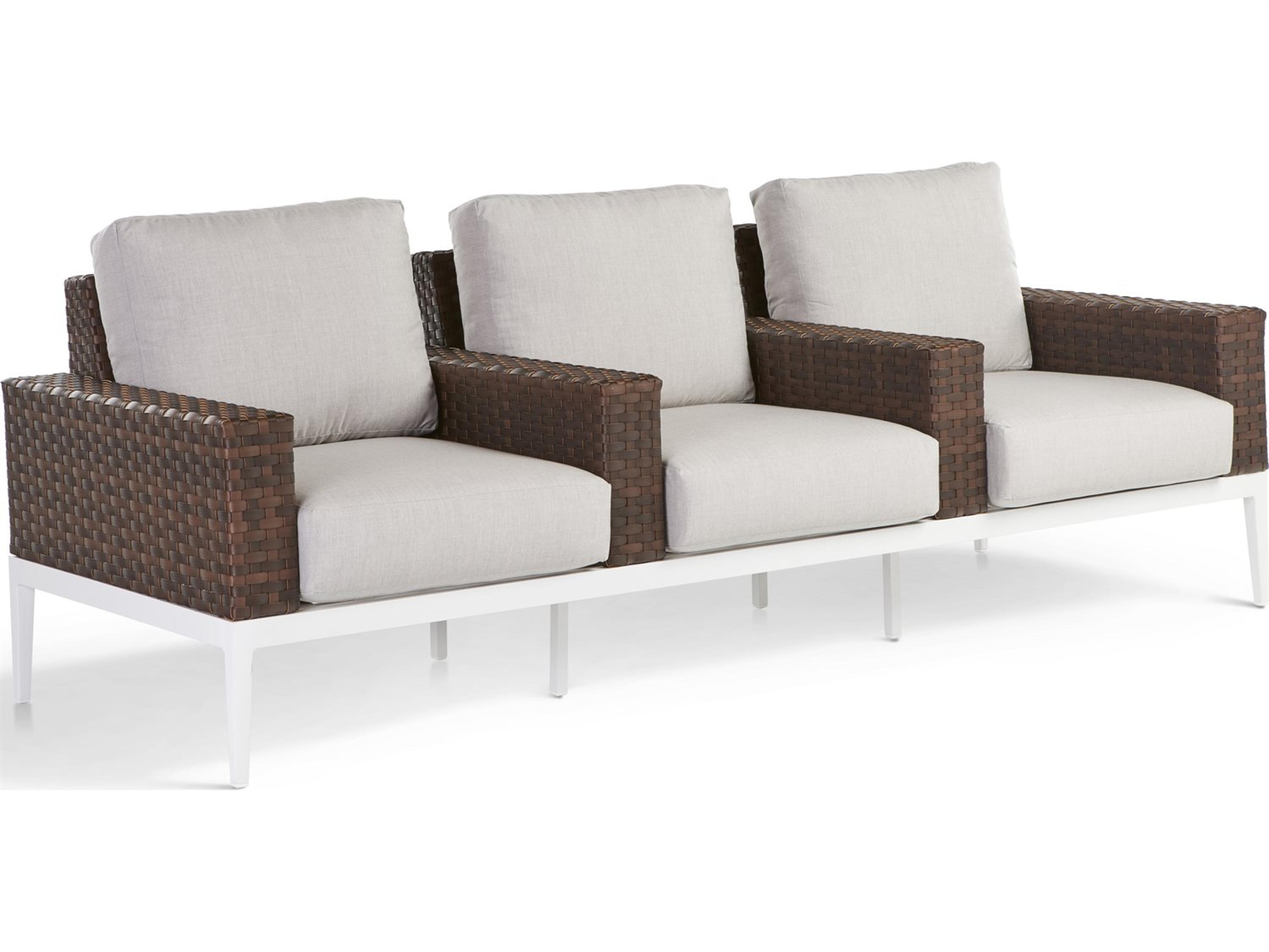 South Sea Rattan Stevie Wicker Theater - Style Outdoor Patio Sofa