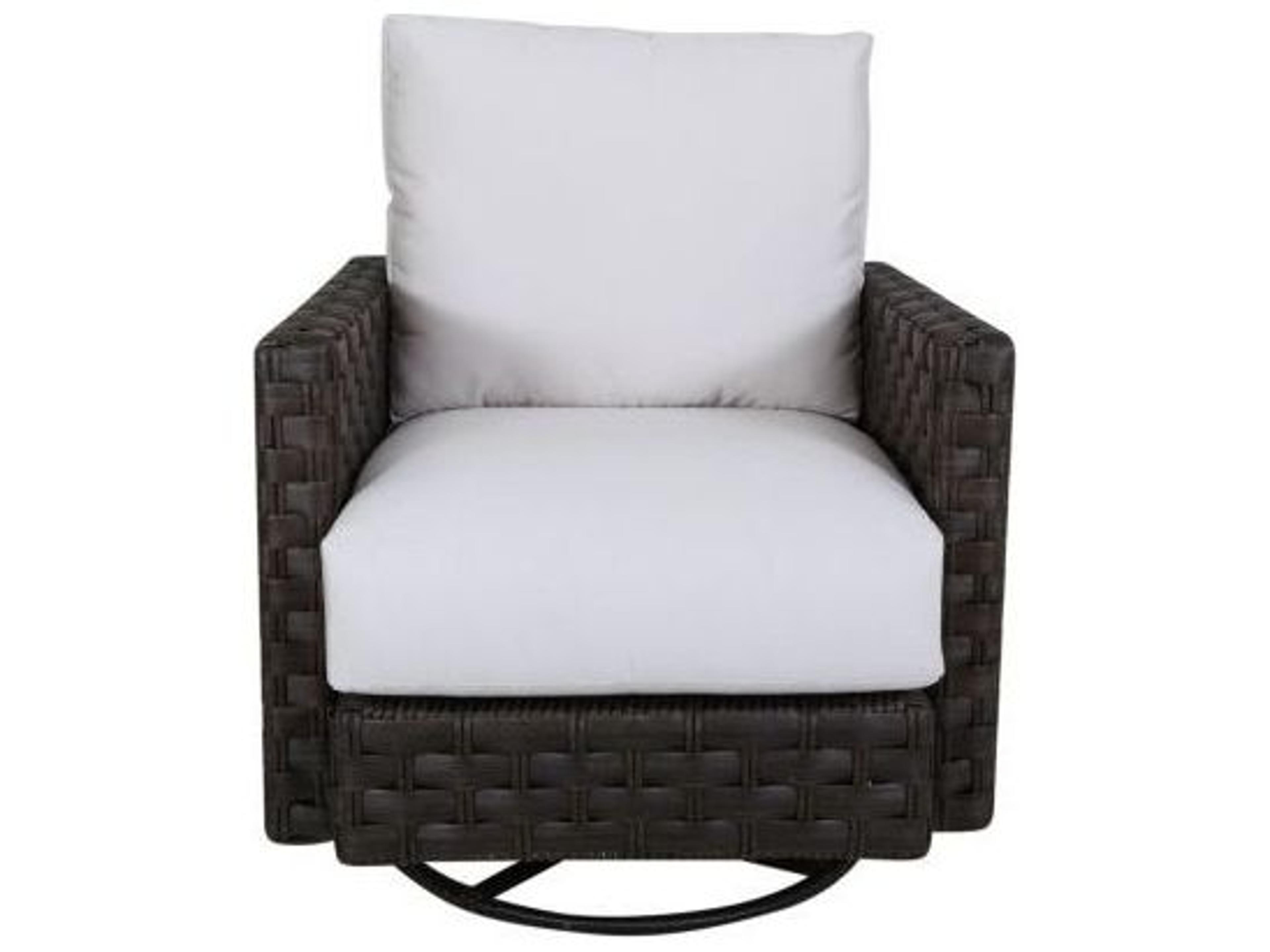 South Sea Rattan Cambridge Aluminum Wicker Swivel Glider Outdoor Patio Lounge Chair