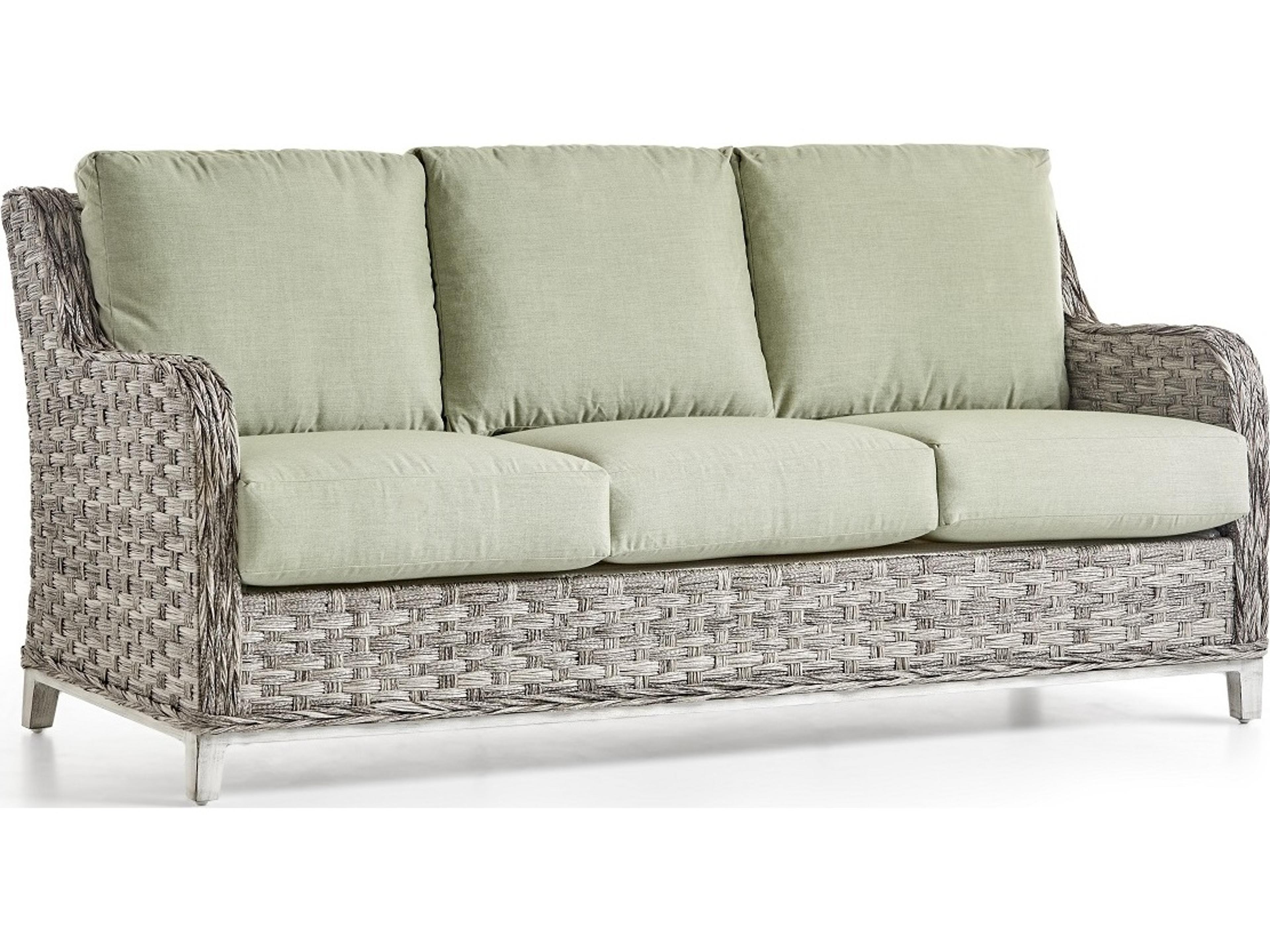 South Sea Rattan Grand Isle Wicker Outdoor Patio Sofa