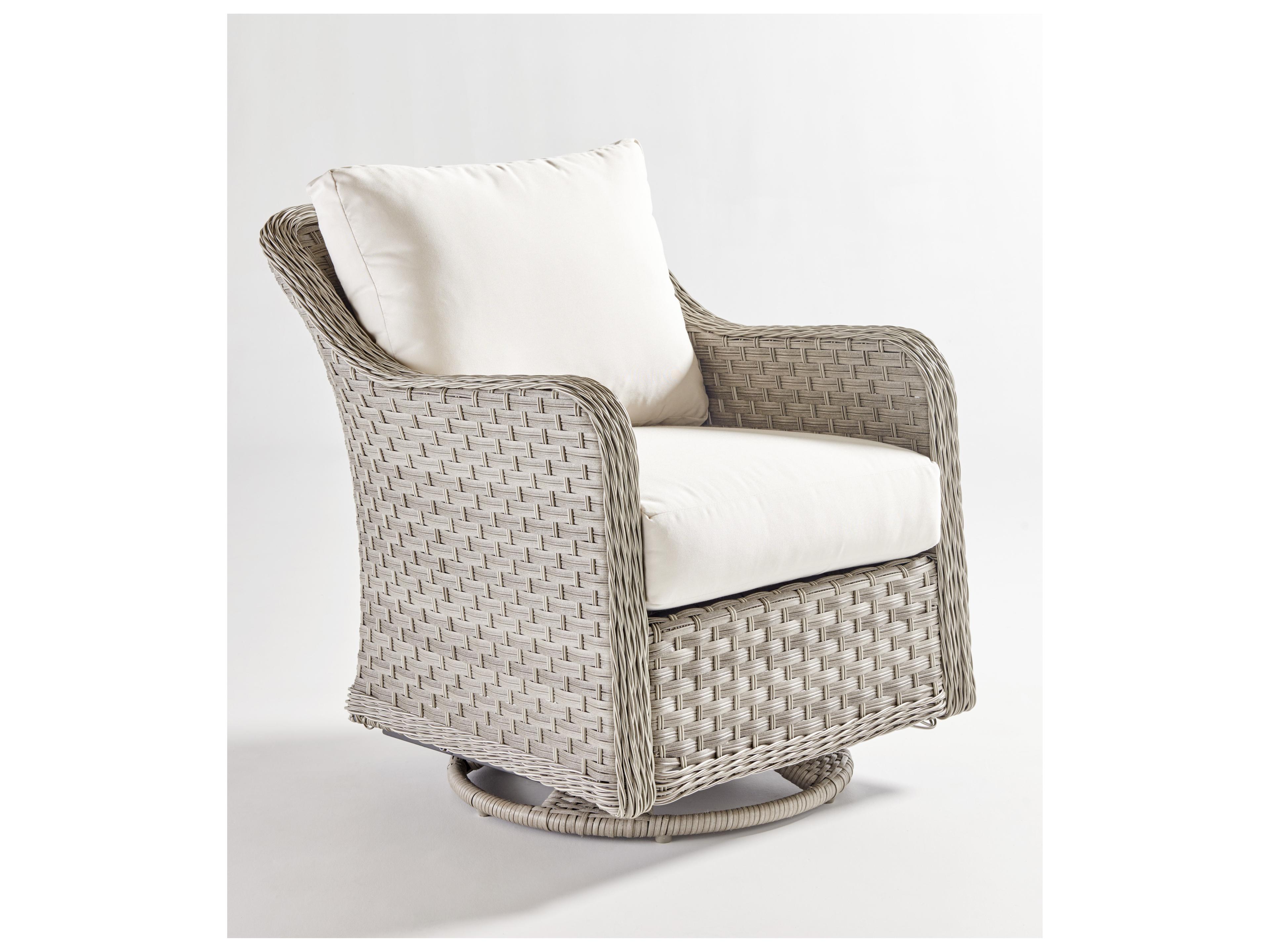 South Sea Rattan Mayfair Quick Ship Wicker Cushion Lounge Chair