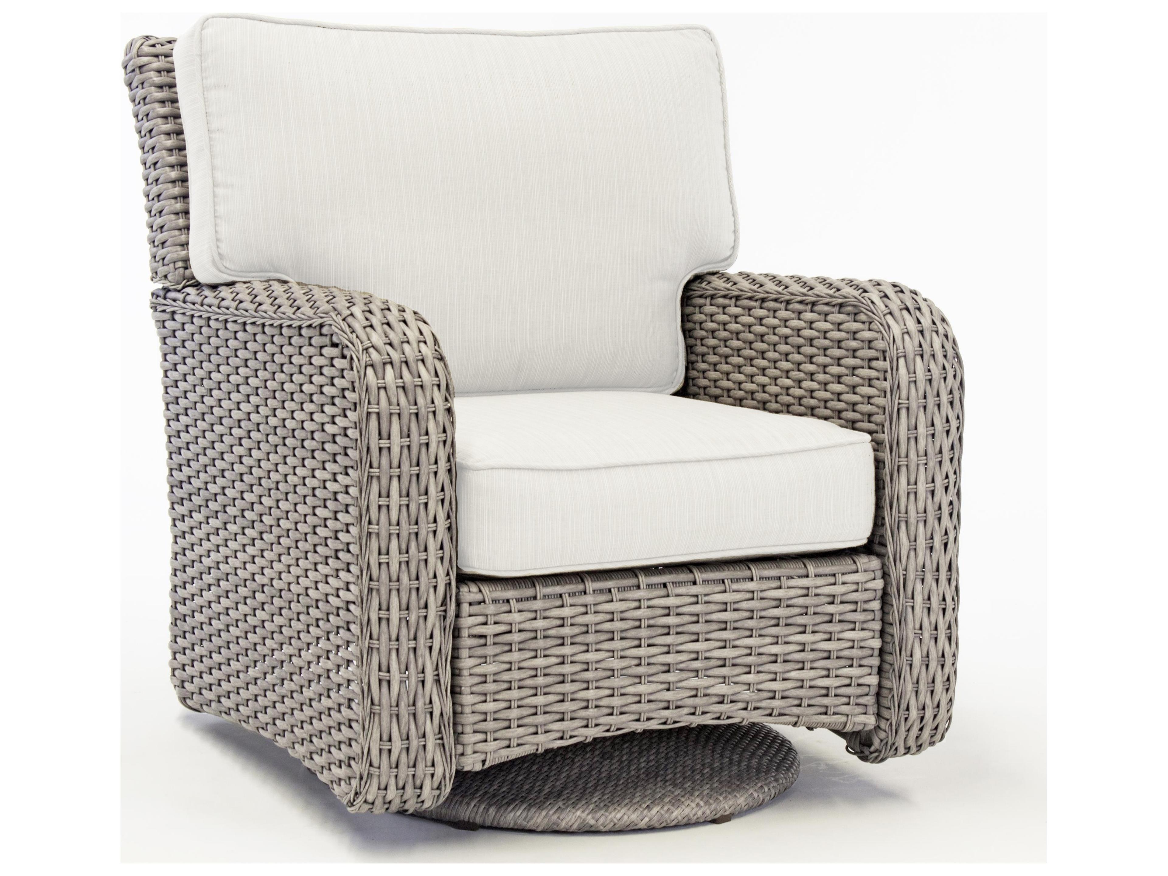 South Sea Rattan St Tropez Quick Ship Wicker Cushion Lounge Chair