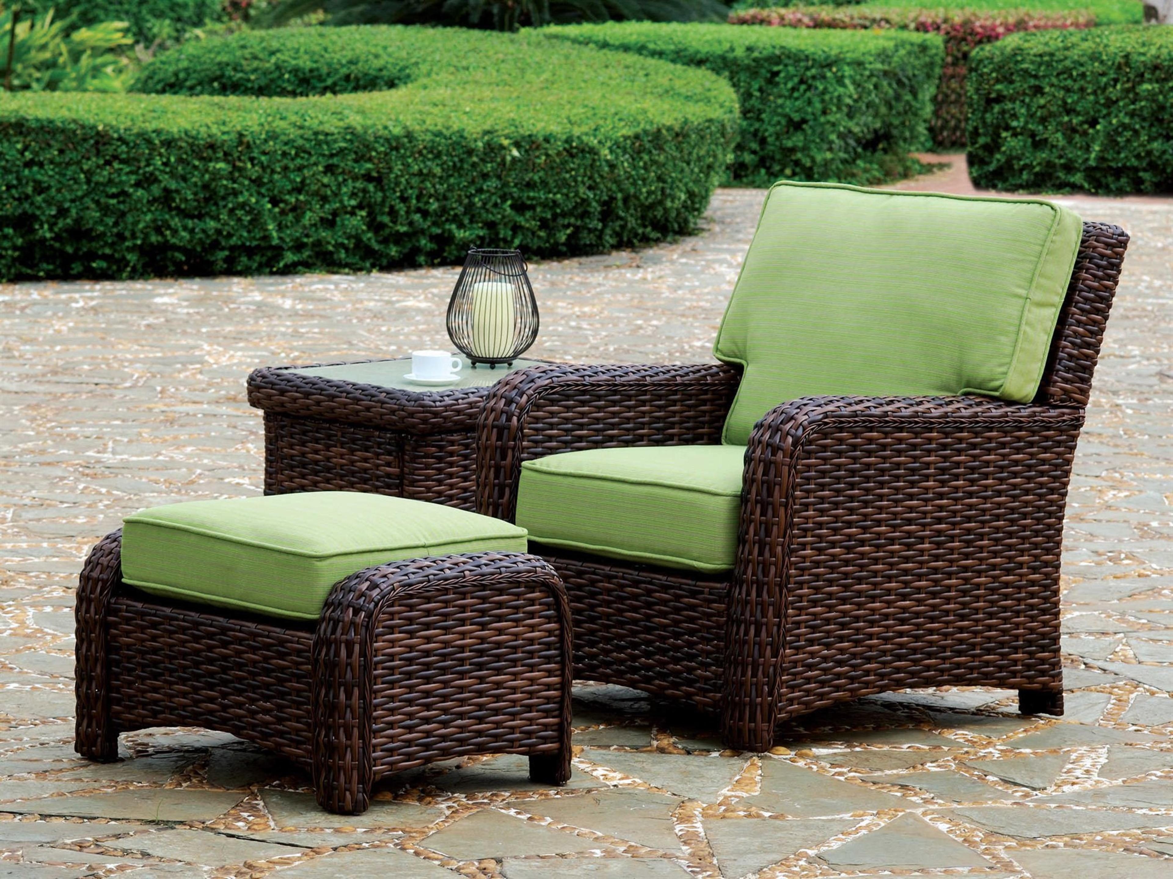 South Sea Rattan Saint Tropez Wicker Outdoor Patio Lounge Set