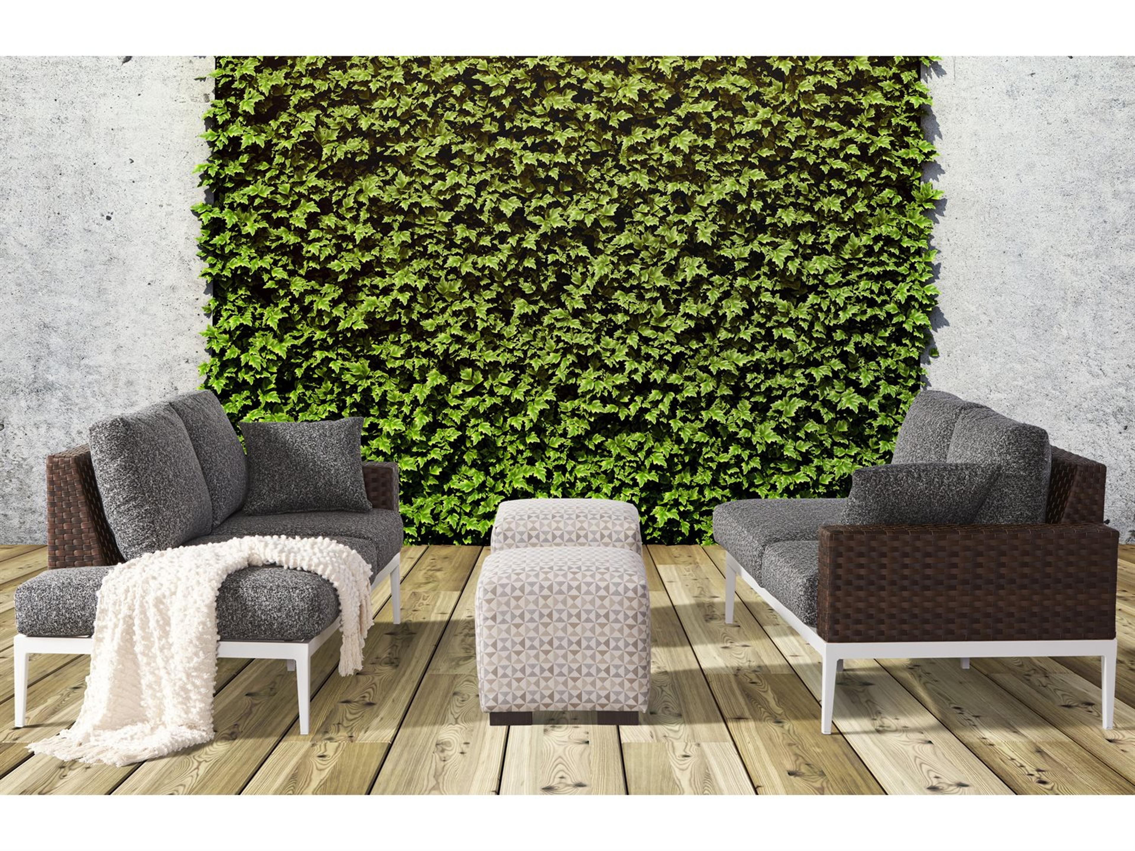 South Sea Rattan Stevie Wicker Patio Lounge Set