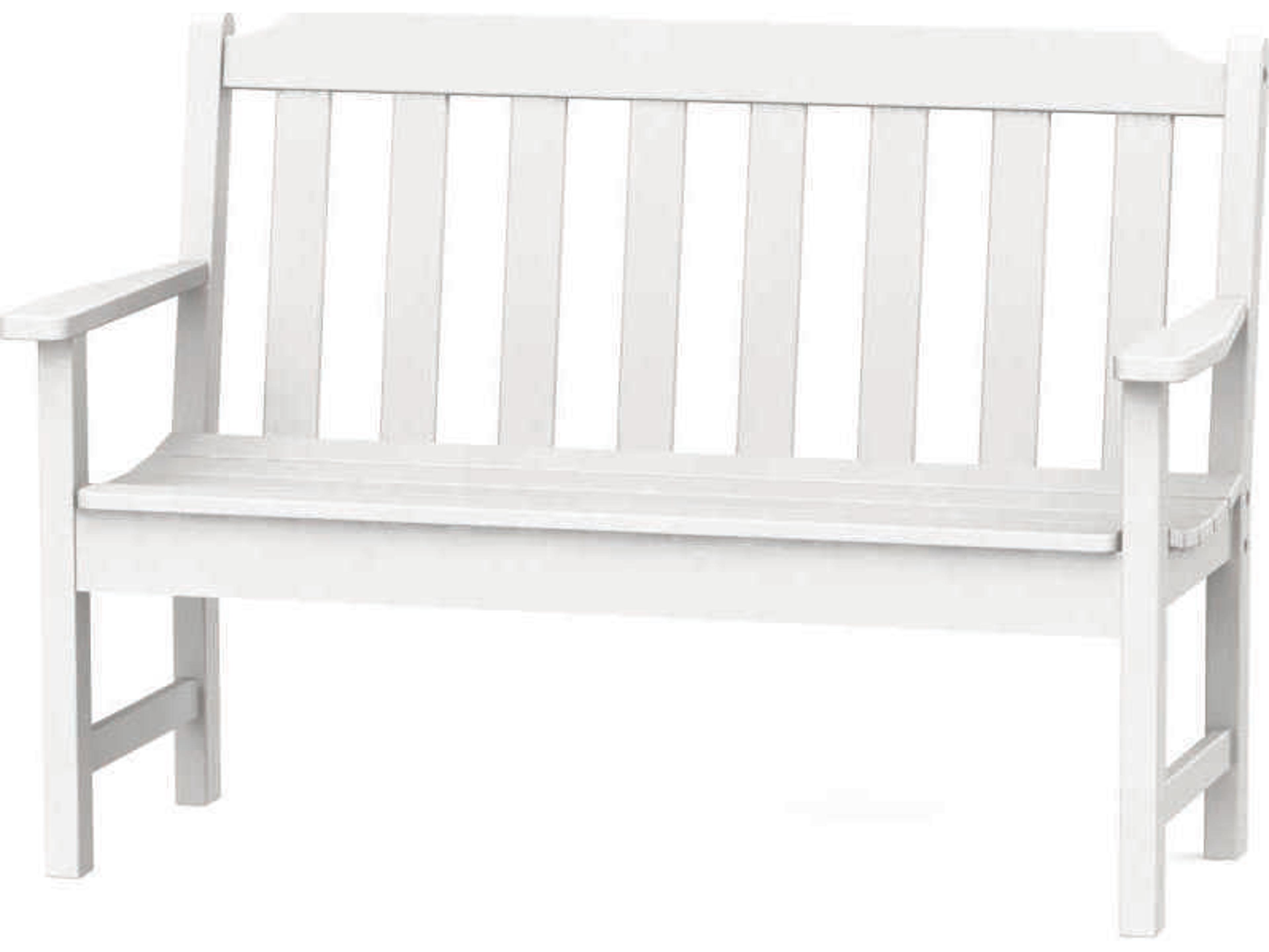 Seaside Casual Complementary Pieces Recycled Plastic Newport 4ft. Outdoor Bench