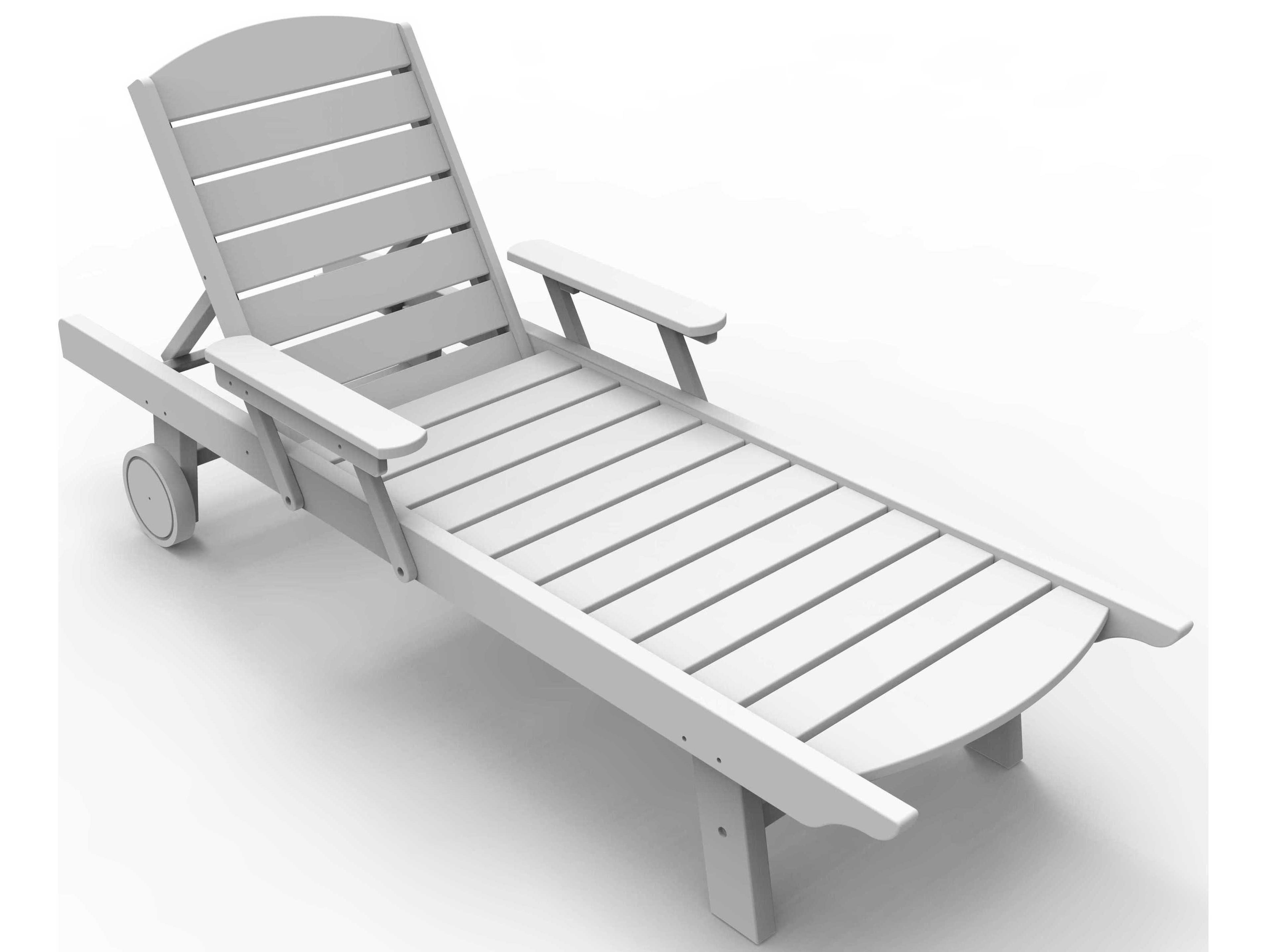 Seaside Casual Complementary Pieces Recycled Plastic Kingston Outdoor Chaise Lounge