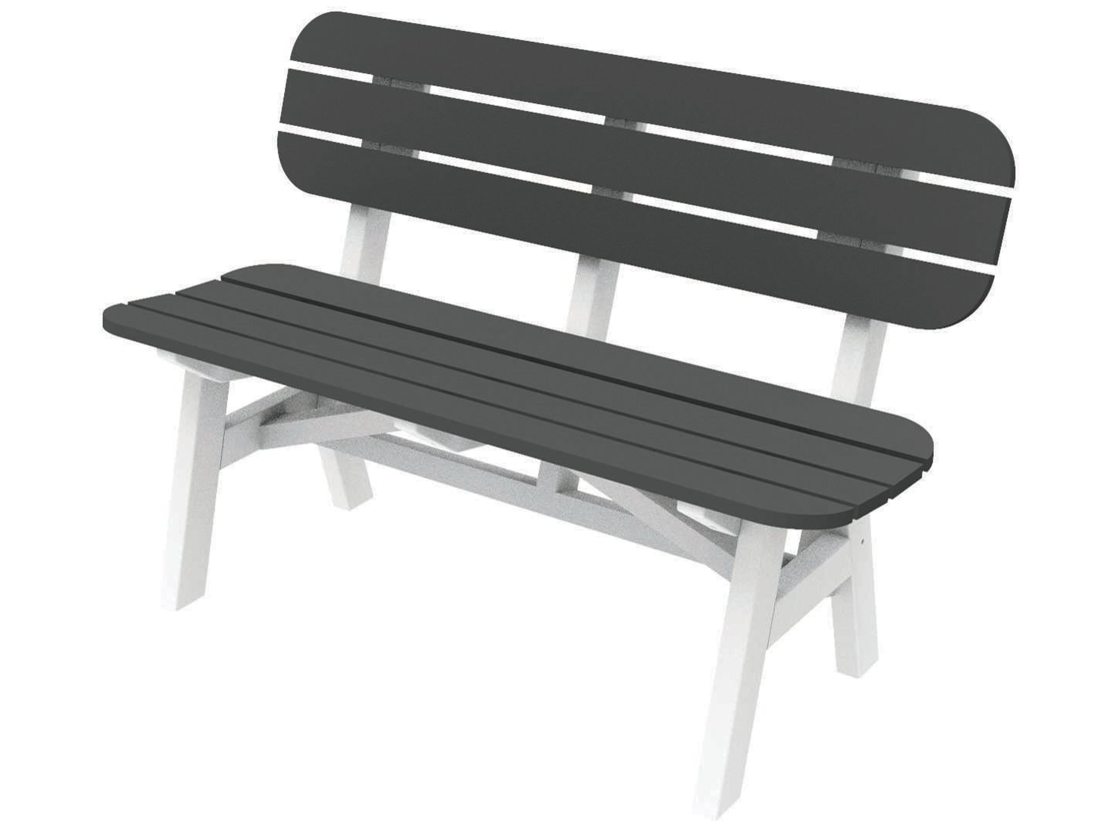 Seaside Casual Portsmouth Recycled Plastic 4 ft. Patio Bench