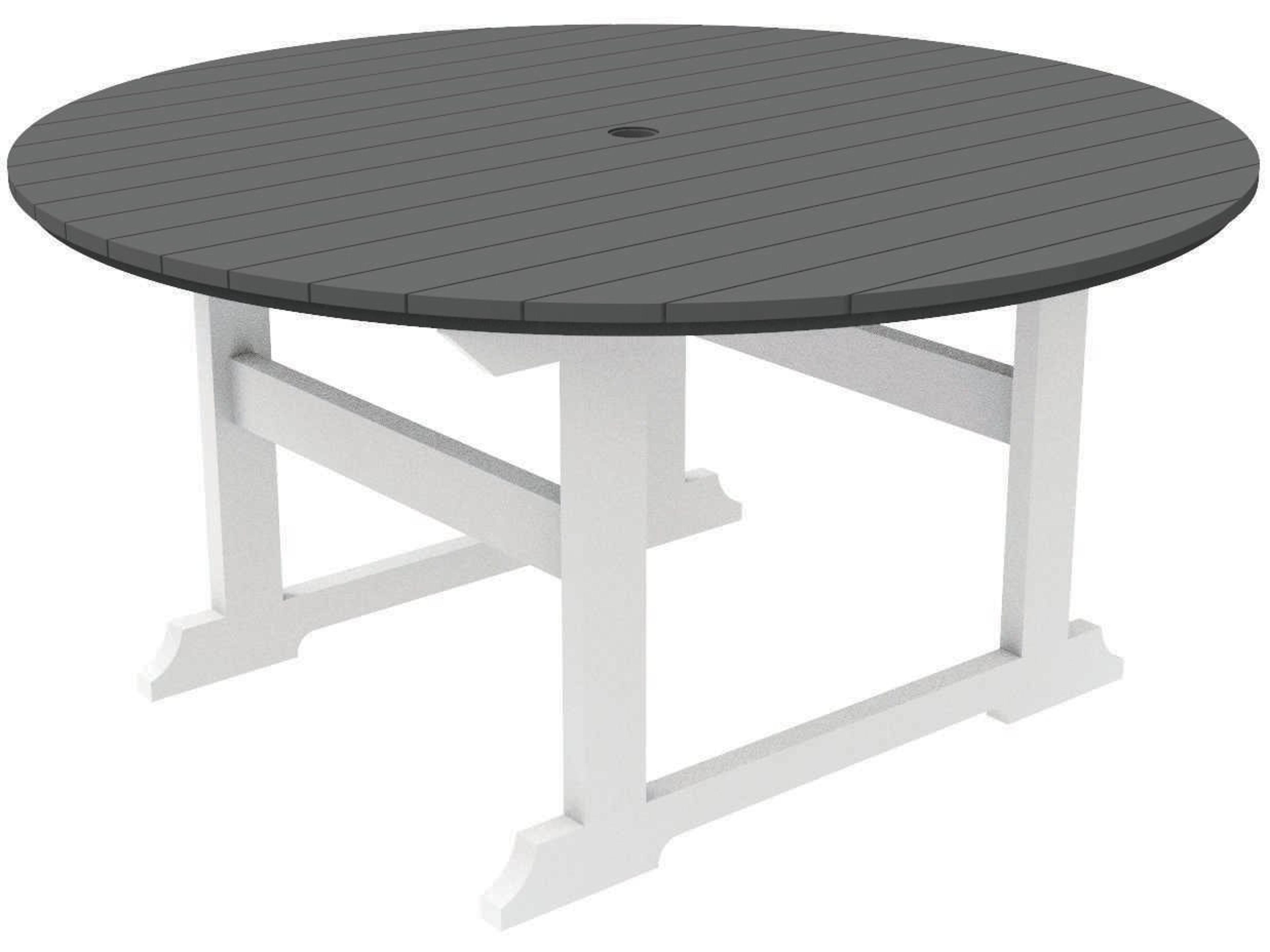 Seaside Casual Salem Rounds Recycled Plastic Round Patio Dining Table