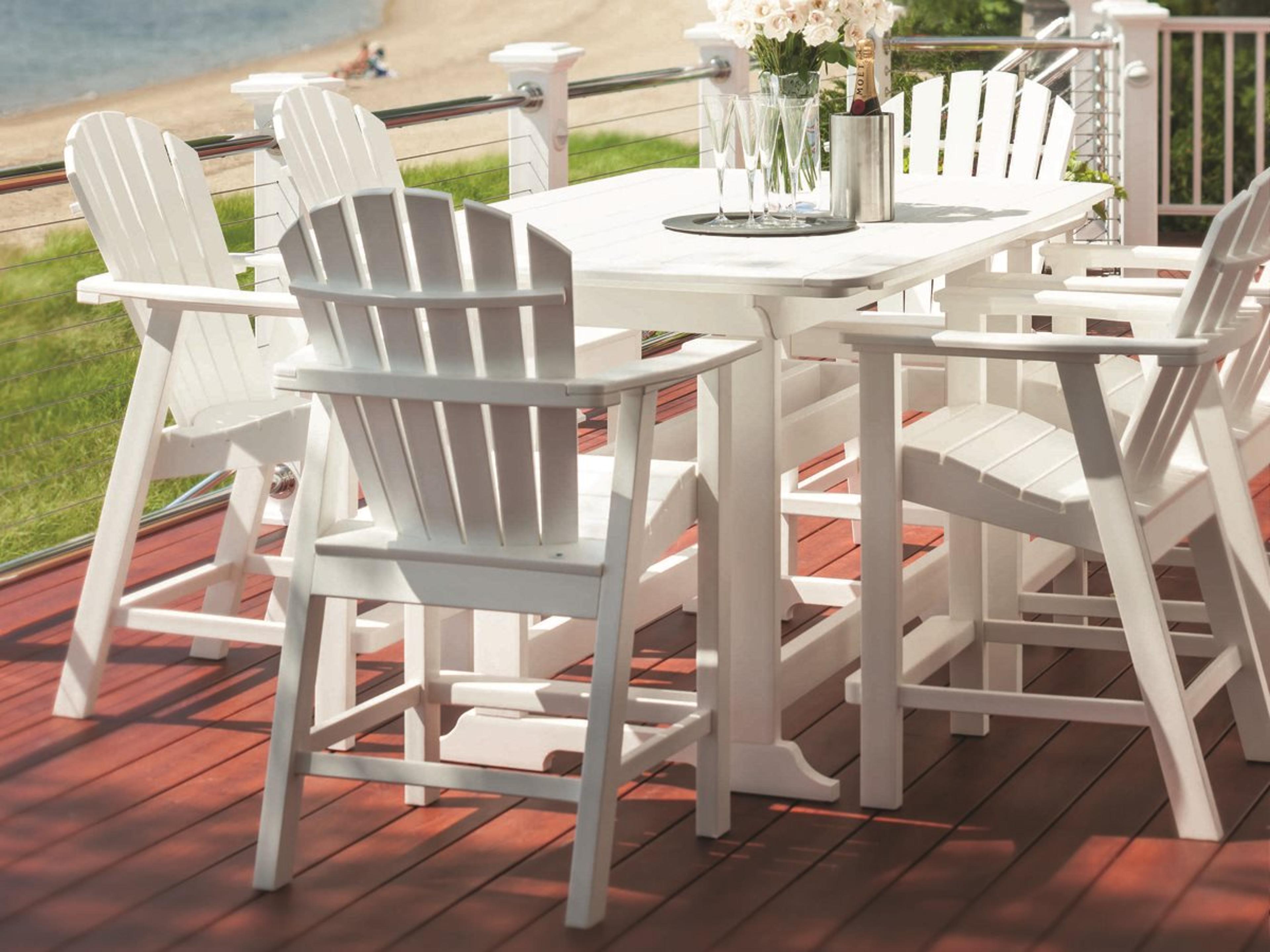 Seaside Casual Portsmouth Recycled Plastic Patio Dining Set