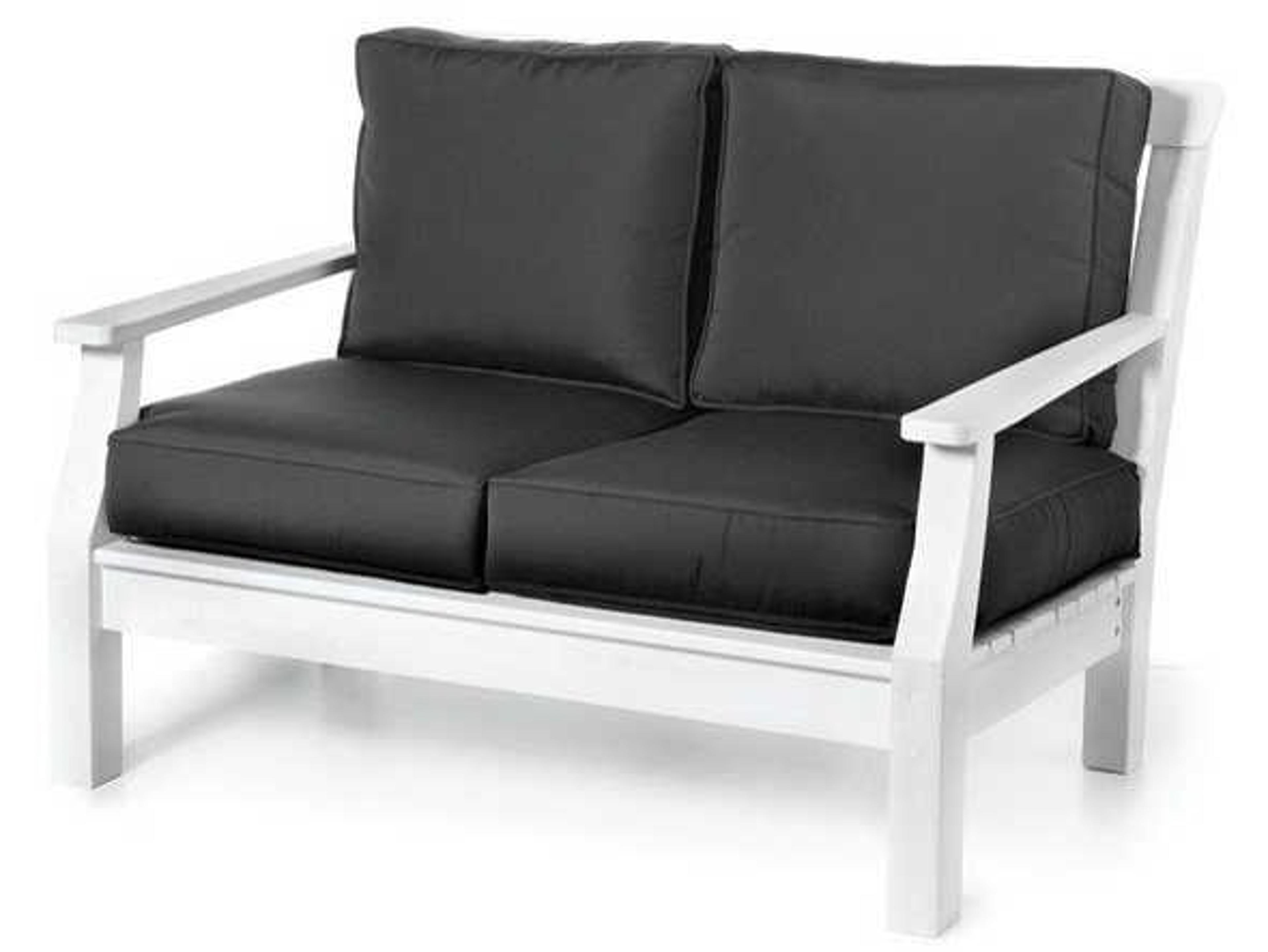 Seaside Casual Nantucket Recycled Plastic Cushion Outdoor Loveseat