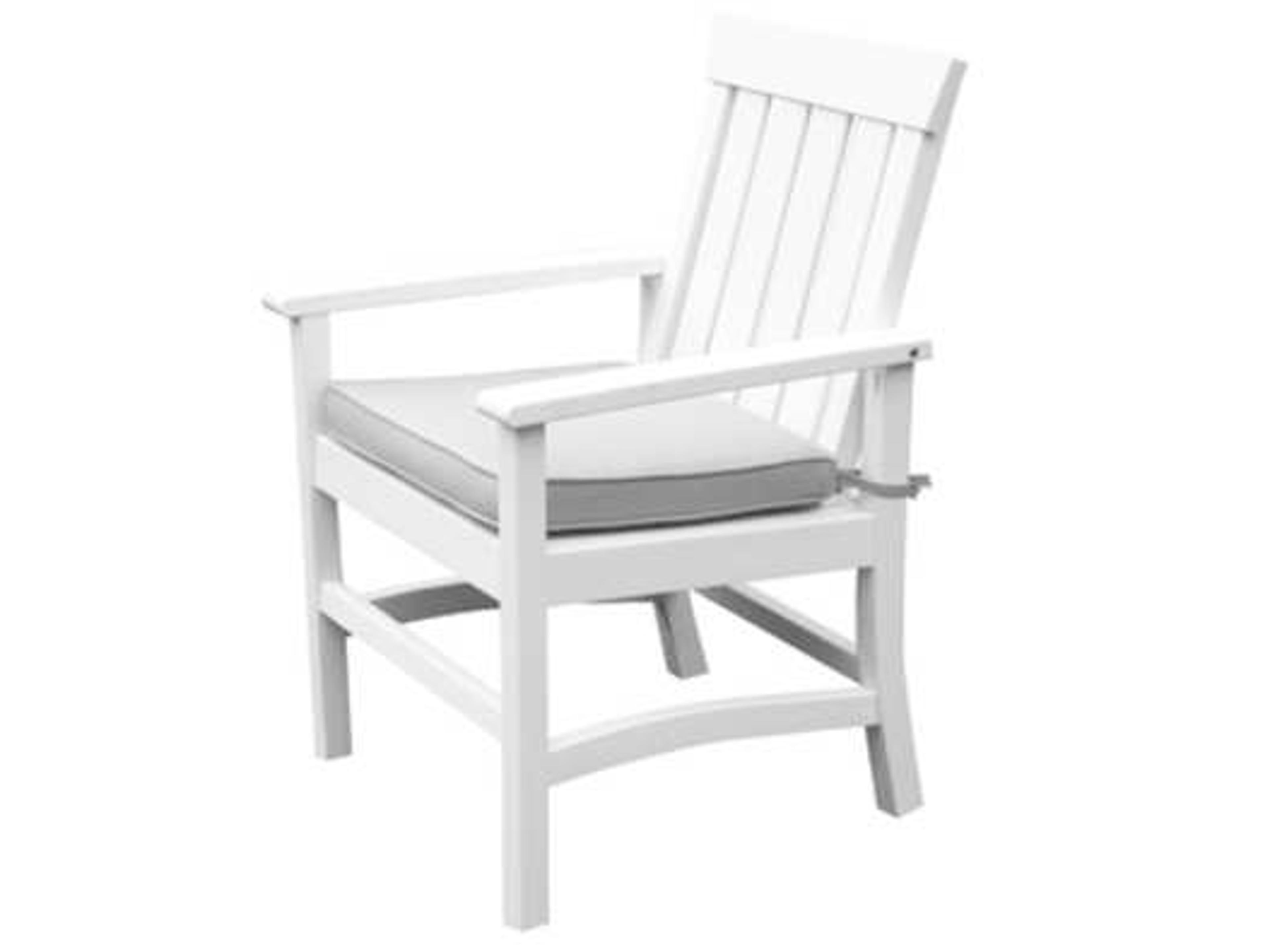 Seaside Casual Complementary Pieces Recycled Plastic Hampton Outdoor Dining Arm Chair