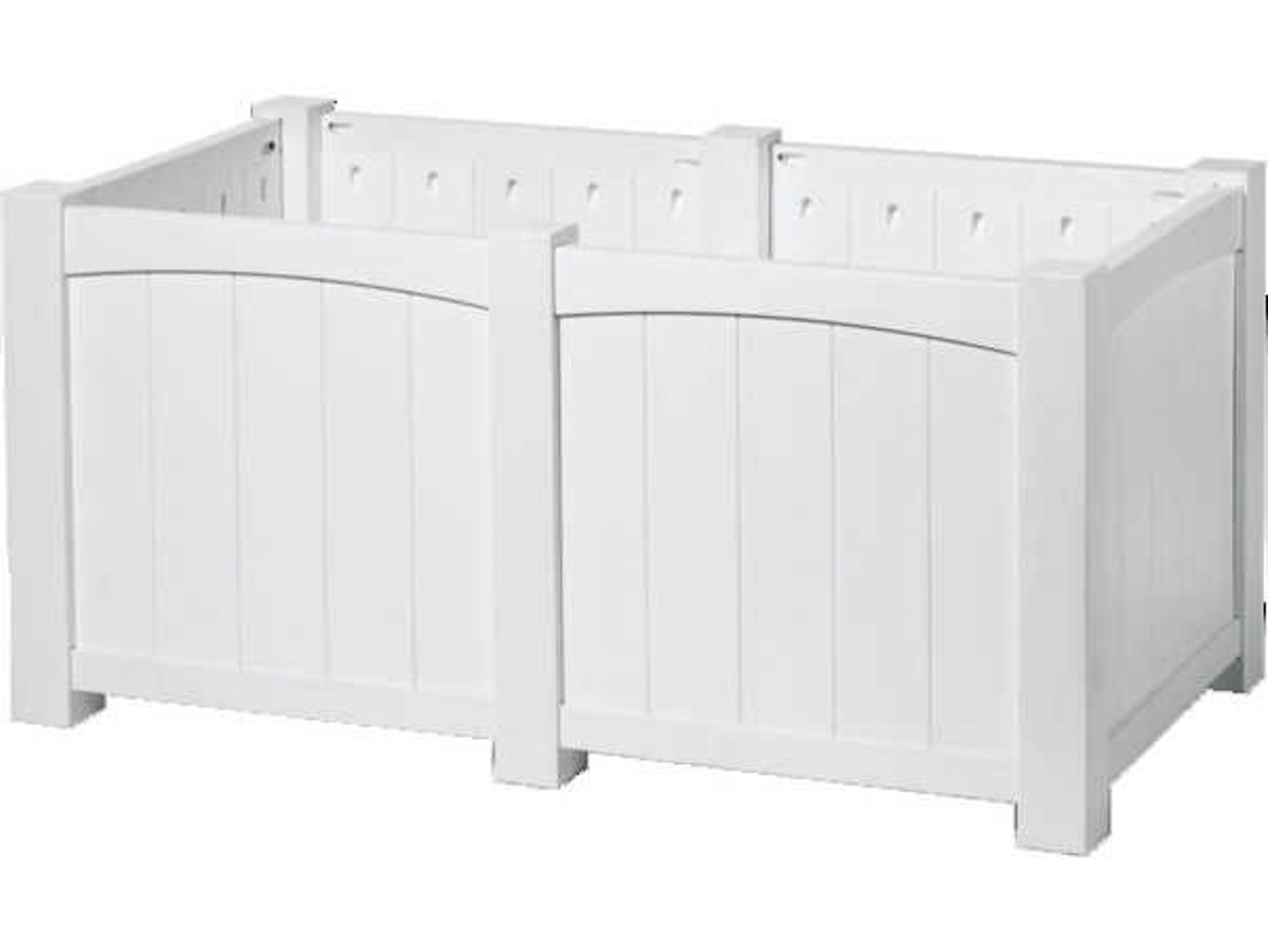 Seaside Casual Wickford Accessory Group Recycled Plastic Estate Planter Extension